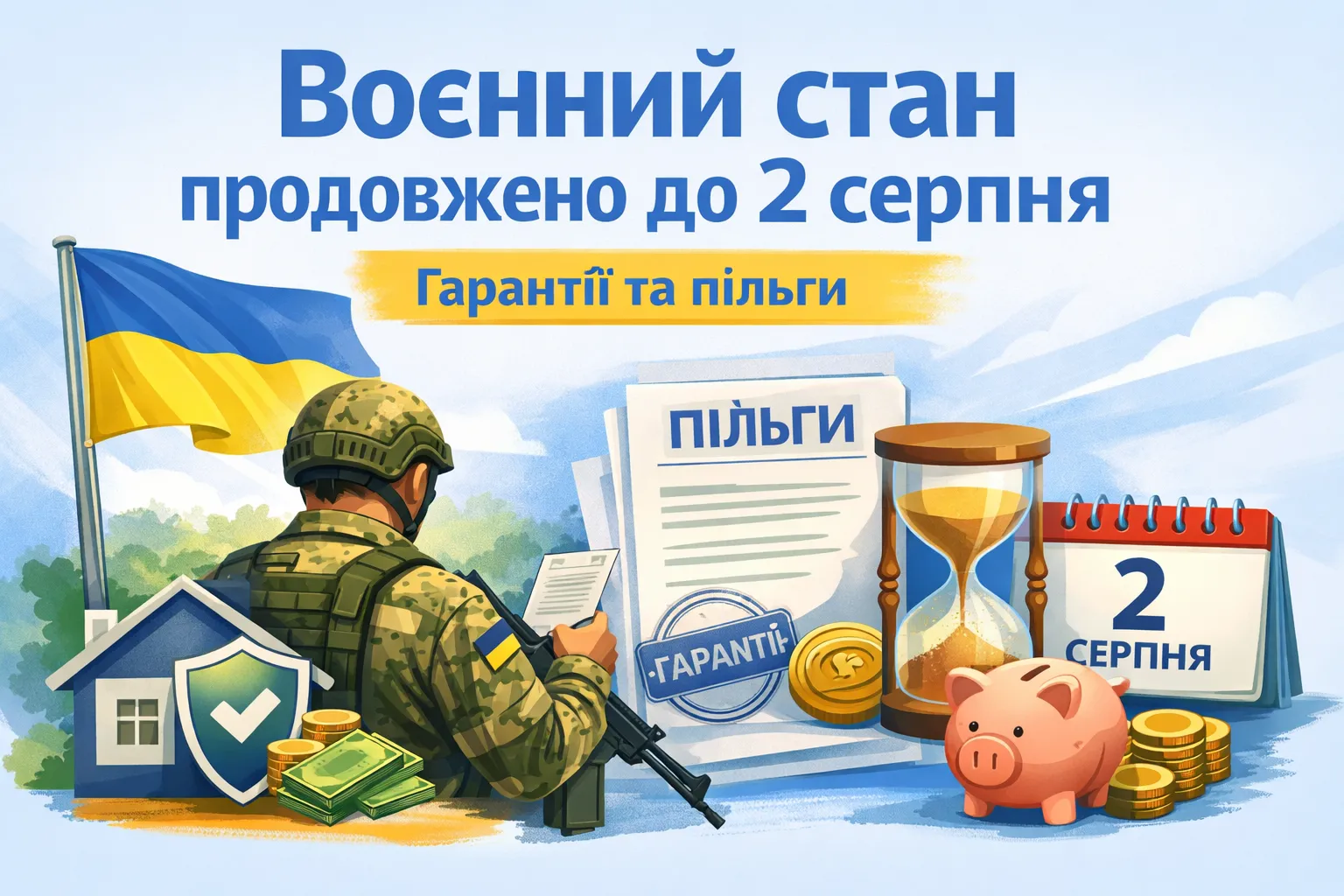 Воєнний стан продовжено до 2 серпня: що з гарантіями та пільгами