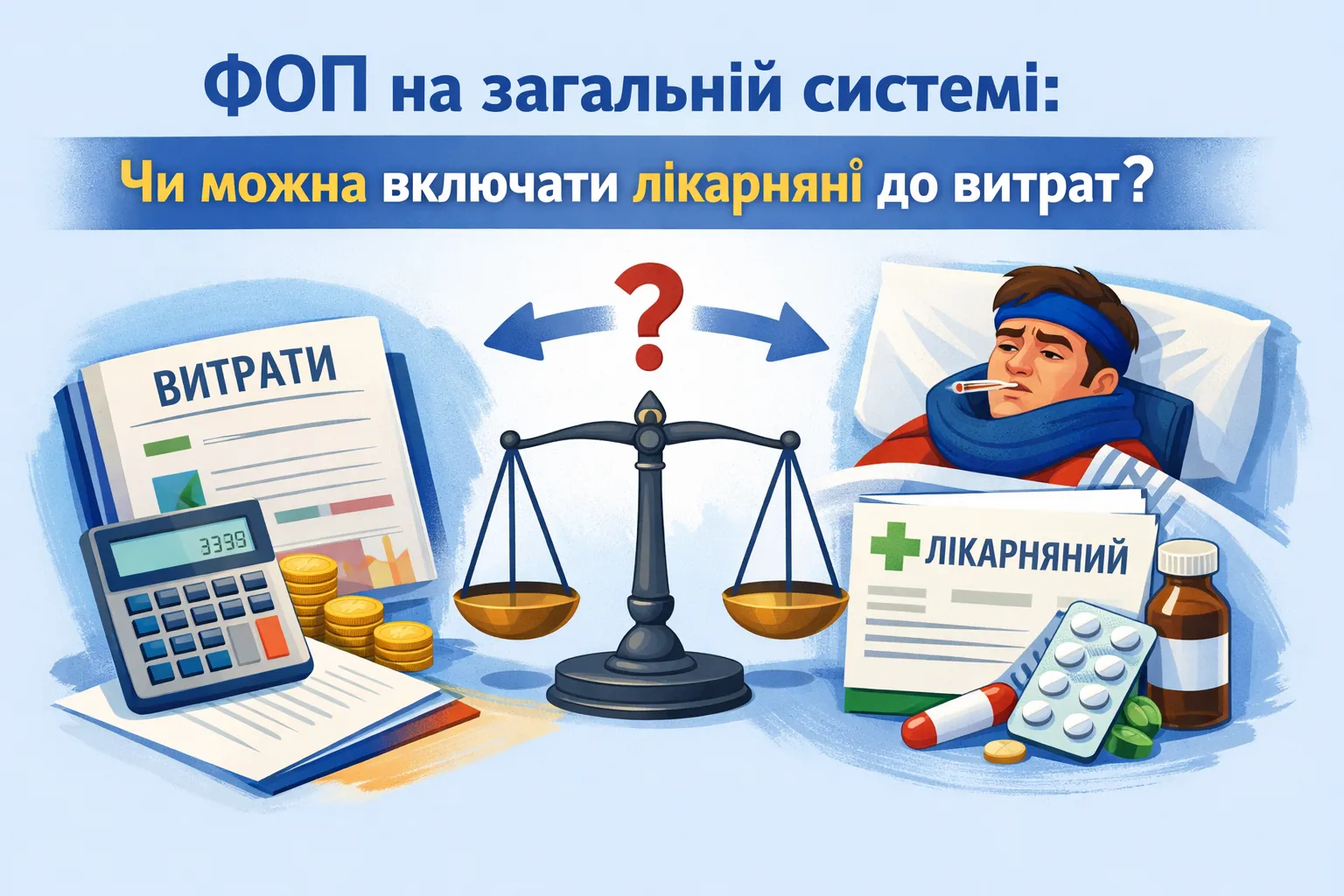 ФОП на загальній системі: чи можна включати лікарняні до витрат?
