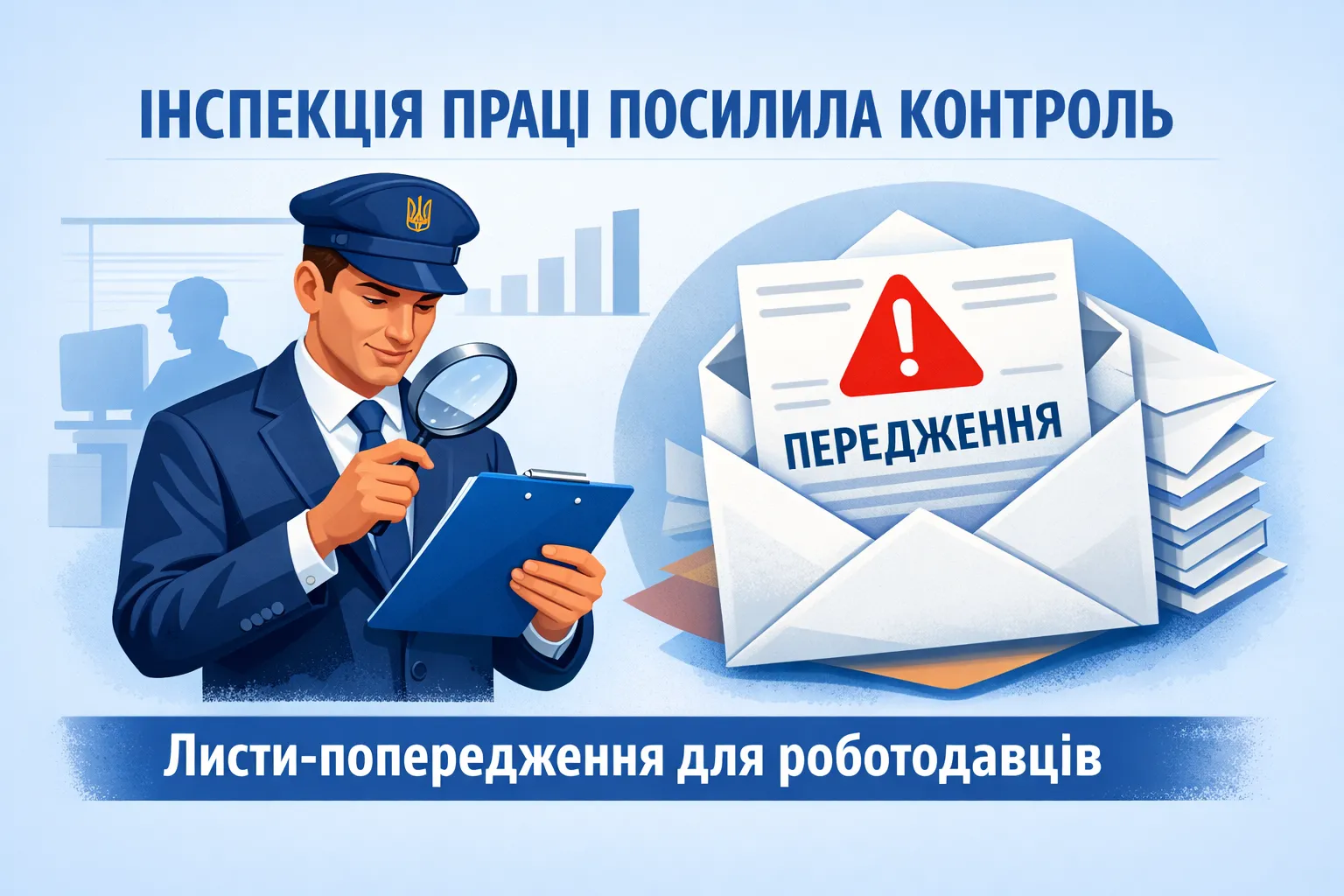 Інспекція праці посилила контроль: роботодавцям масово надсилають листи-попередження