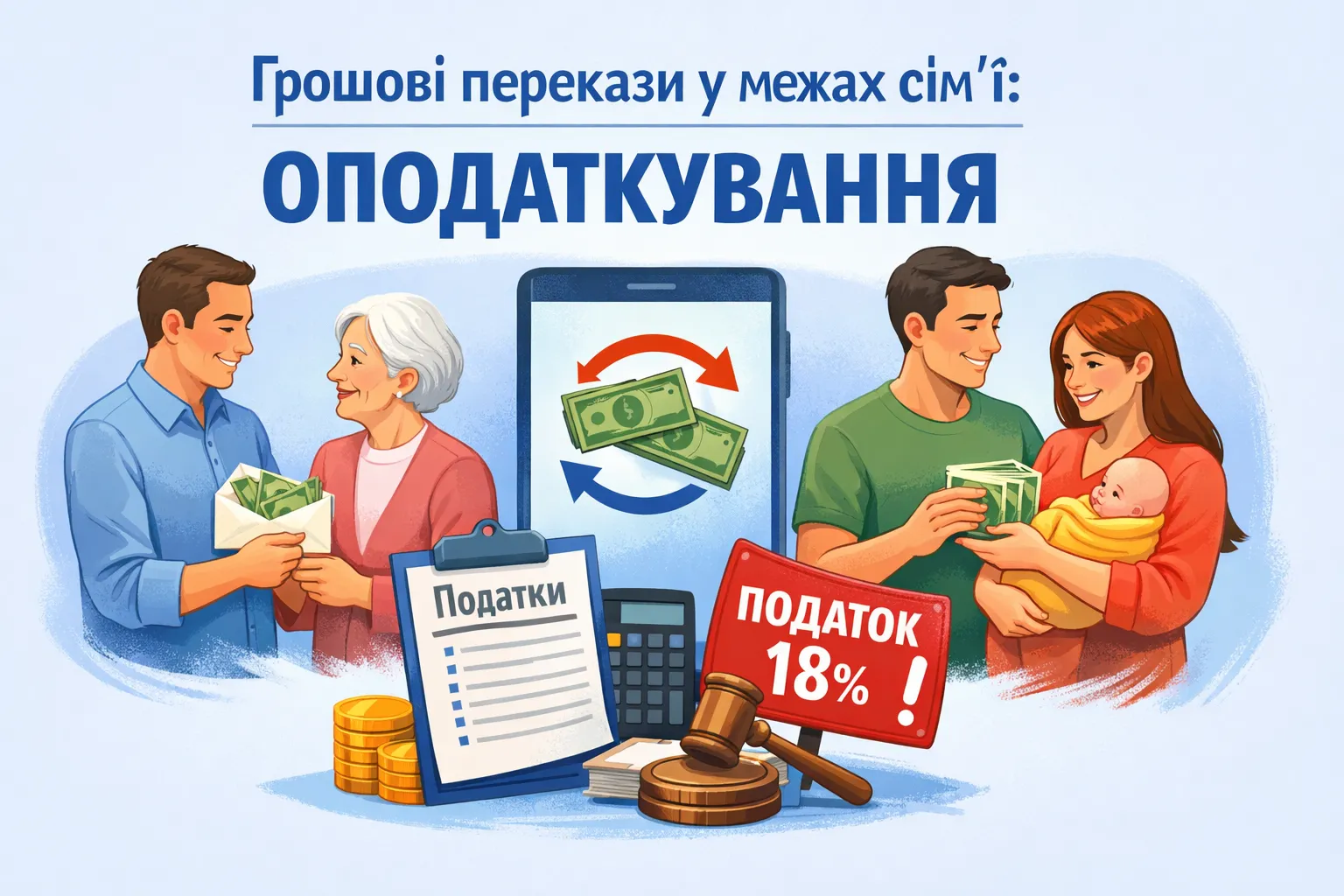 Грошові перекази у межах сім’ї: оподаткування