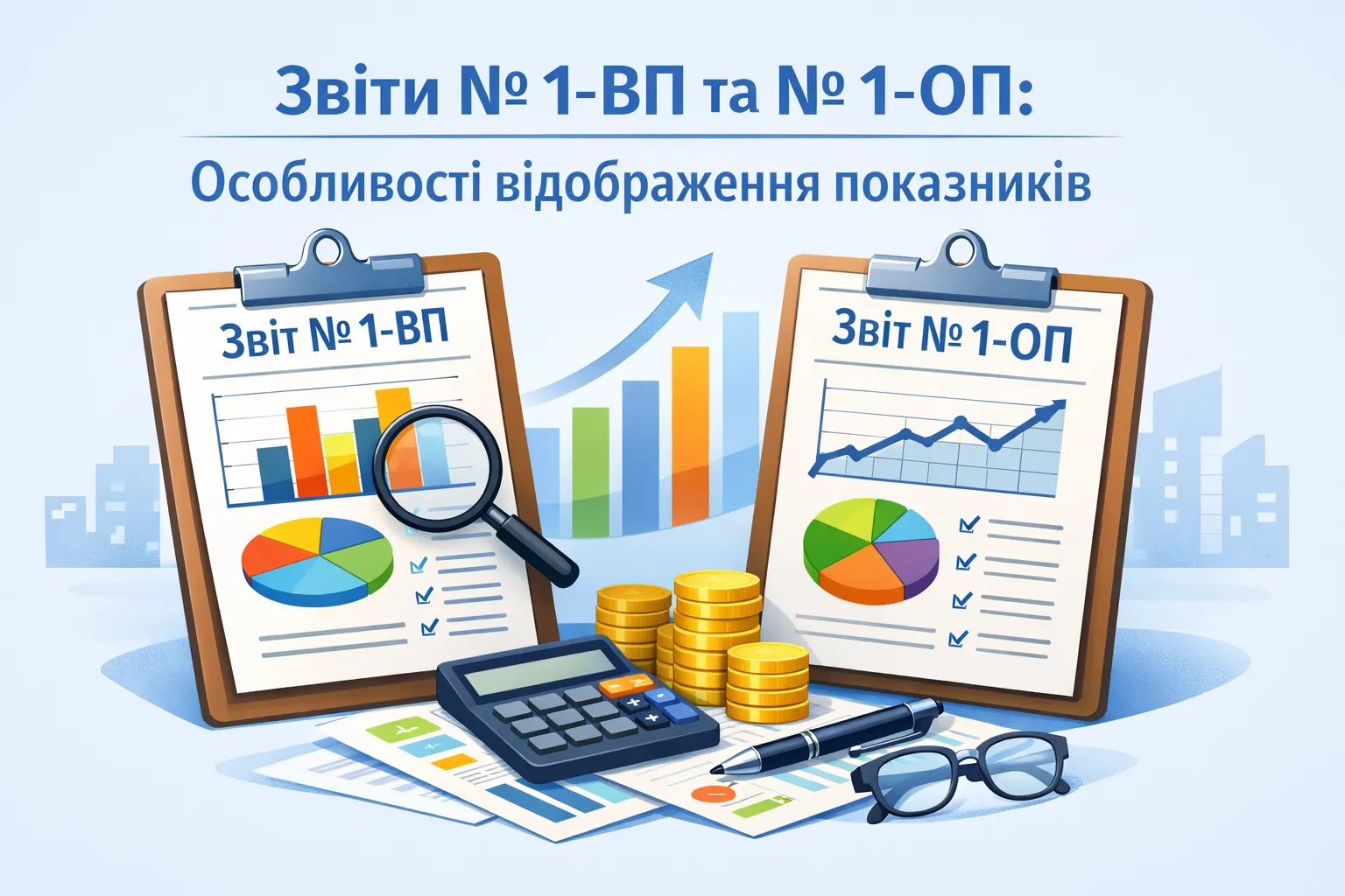 Особливості відображення показників у розділах Звіту № 1-ВП та Звіту № 1-ОП