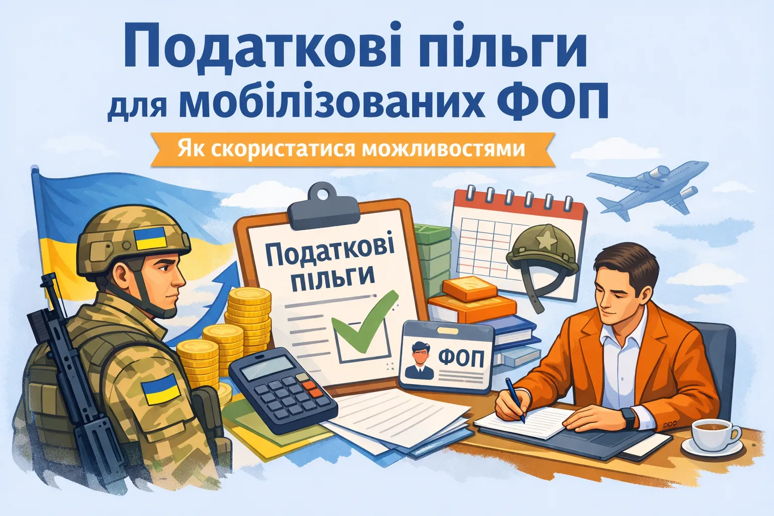 Податкові пільги для мобілізованих ФОП: як скористатися можливостями