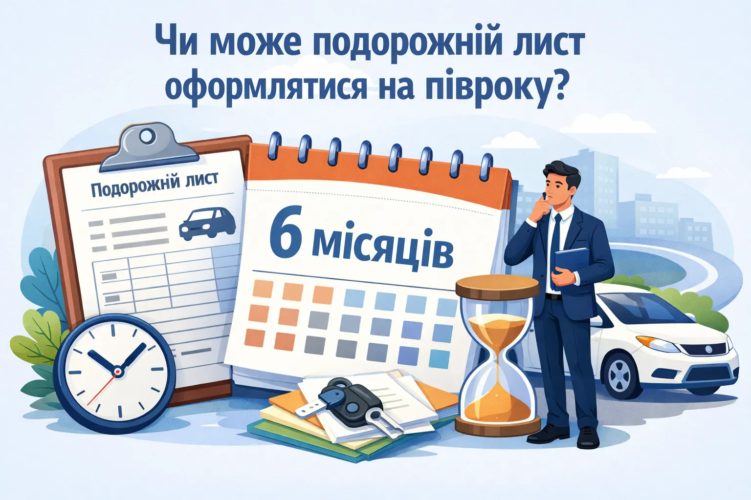 Чи може подорожній лист оформлятися на півроку?
