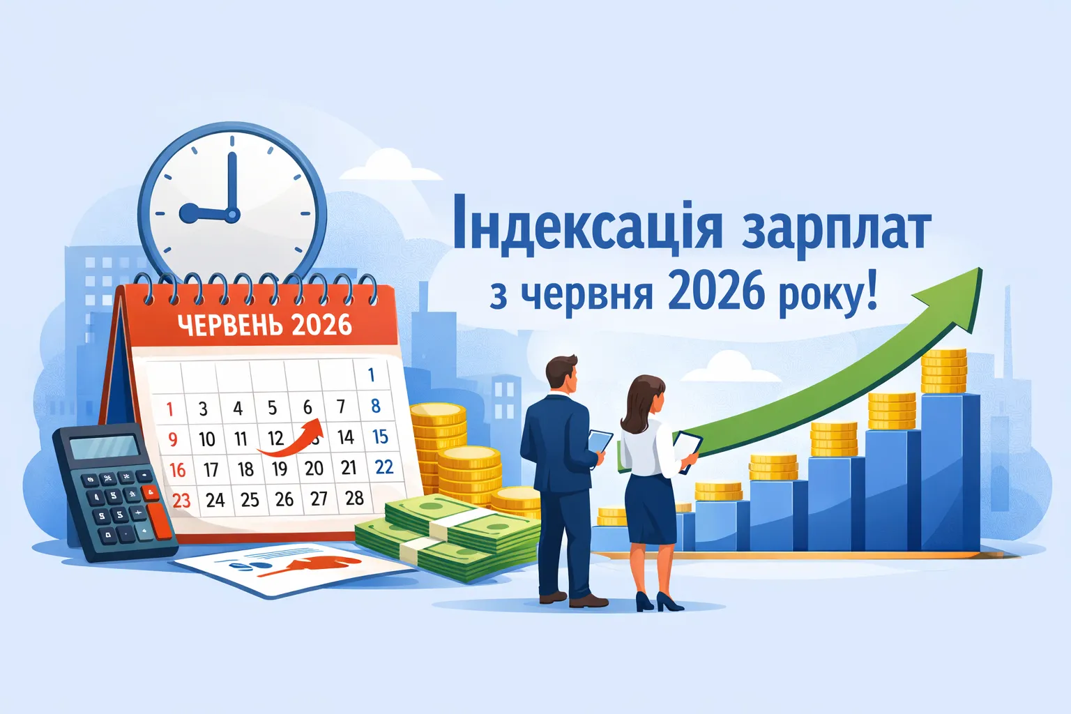 Індексувати зарплату починаємо з червня 2026 року!