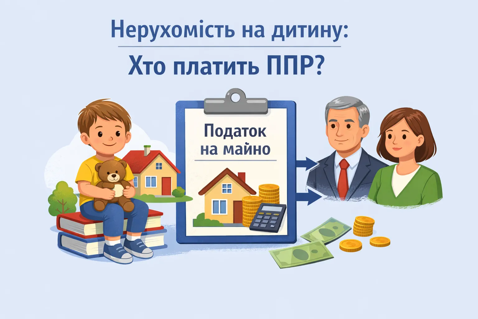 Нерухомість оформлено на дитину: хто отримує ППР і платить