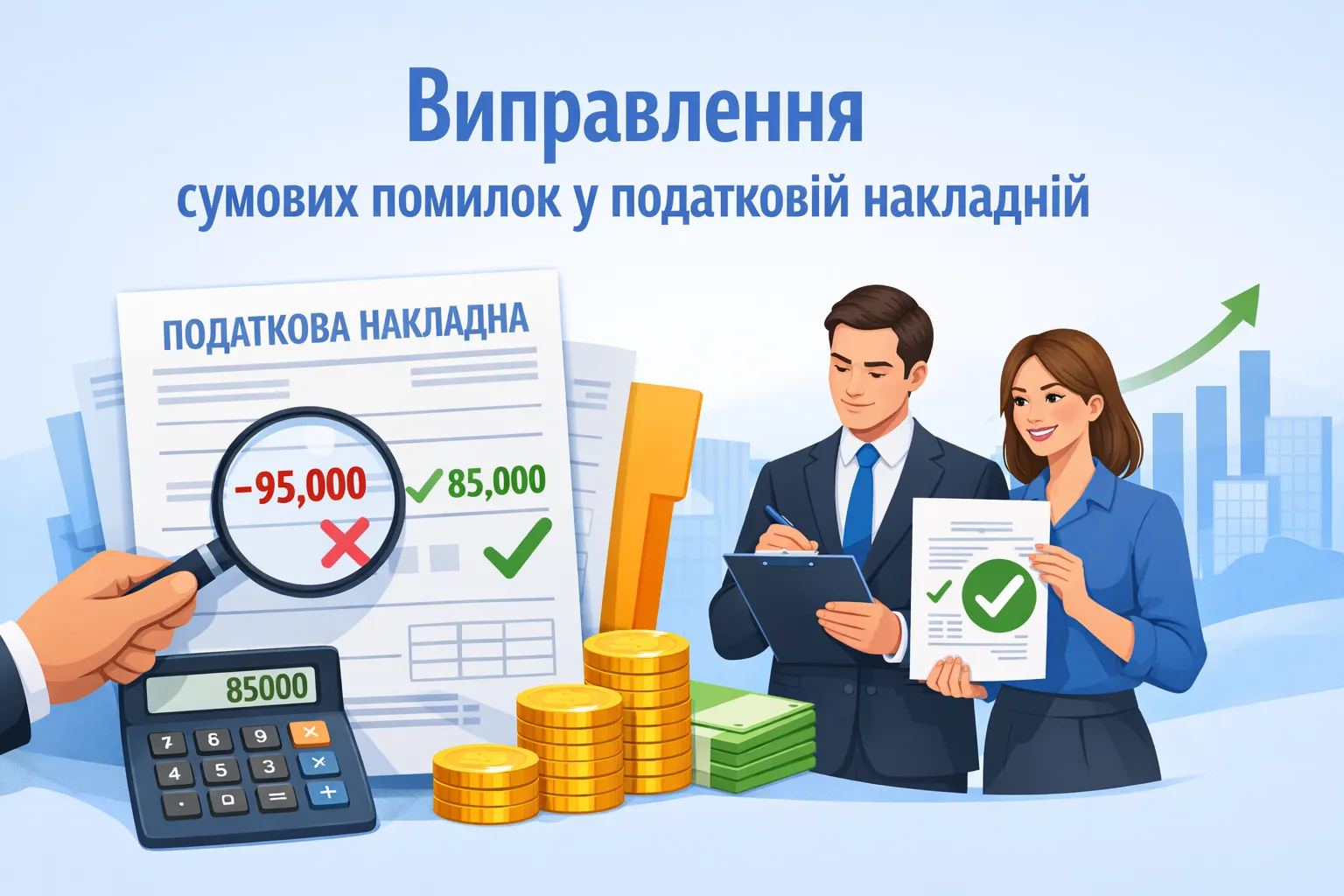 Виправляємо сумові помилки в податковій накладній