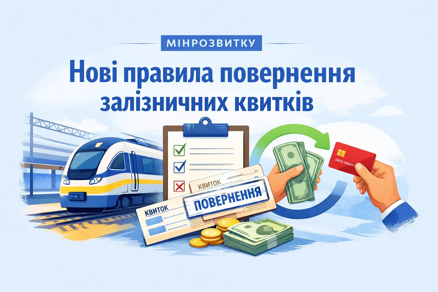 Минразвития: Новые правила возврата железнодорожных билетов