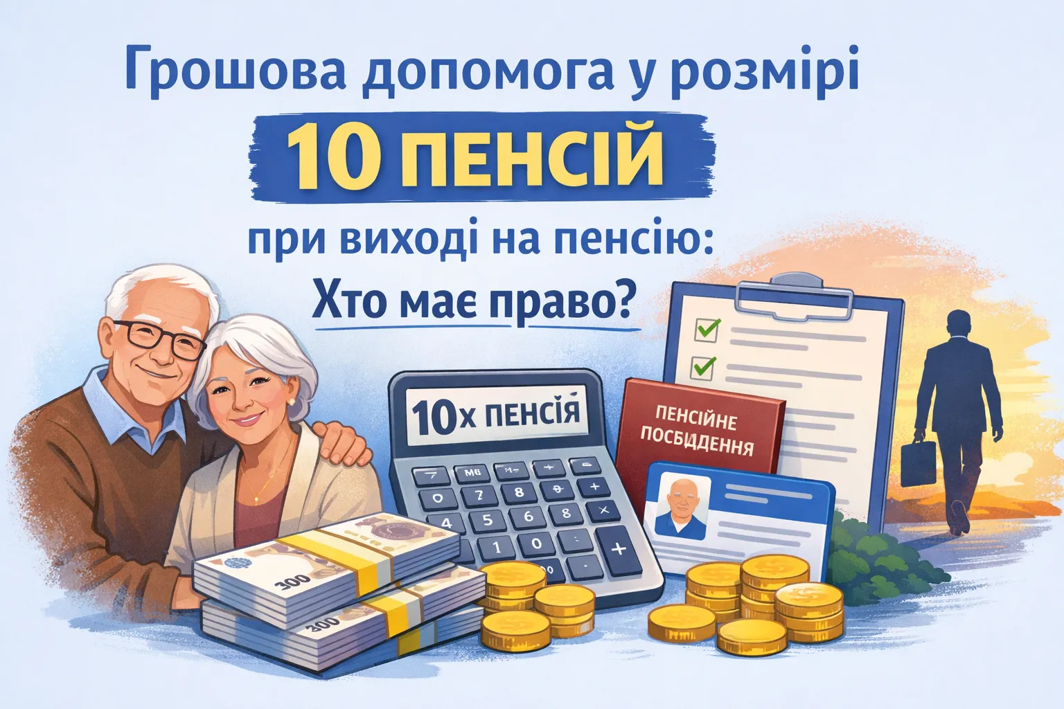 Денежная помощь в размере 10 пенсий при выходе на пенсию: кто имеет право? 