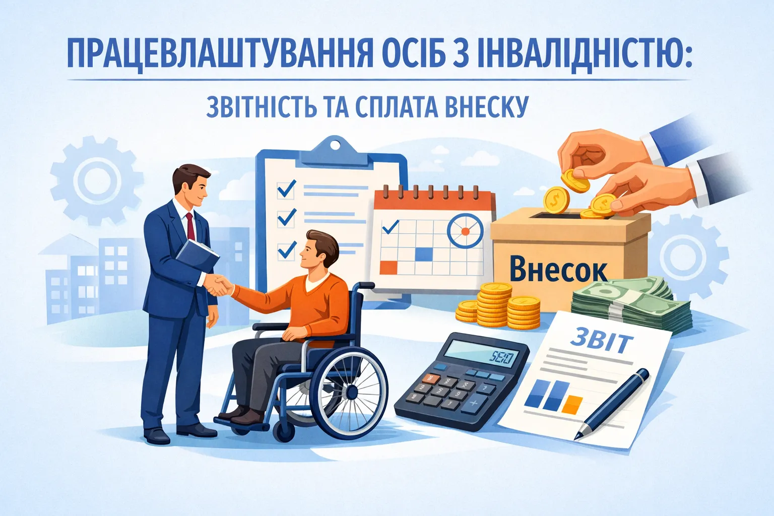 Норматив працевлаштування осіб з інвалідністю: звітність та сплата внеску
