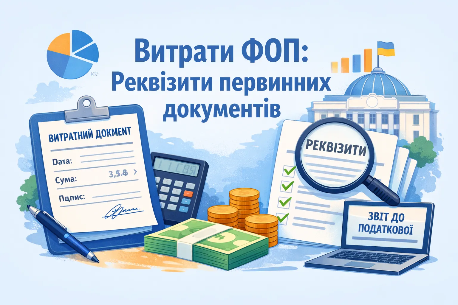Витрати ФОПа: які реквізити первинних документів прийме податкова?