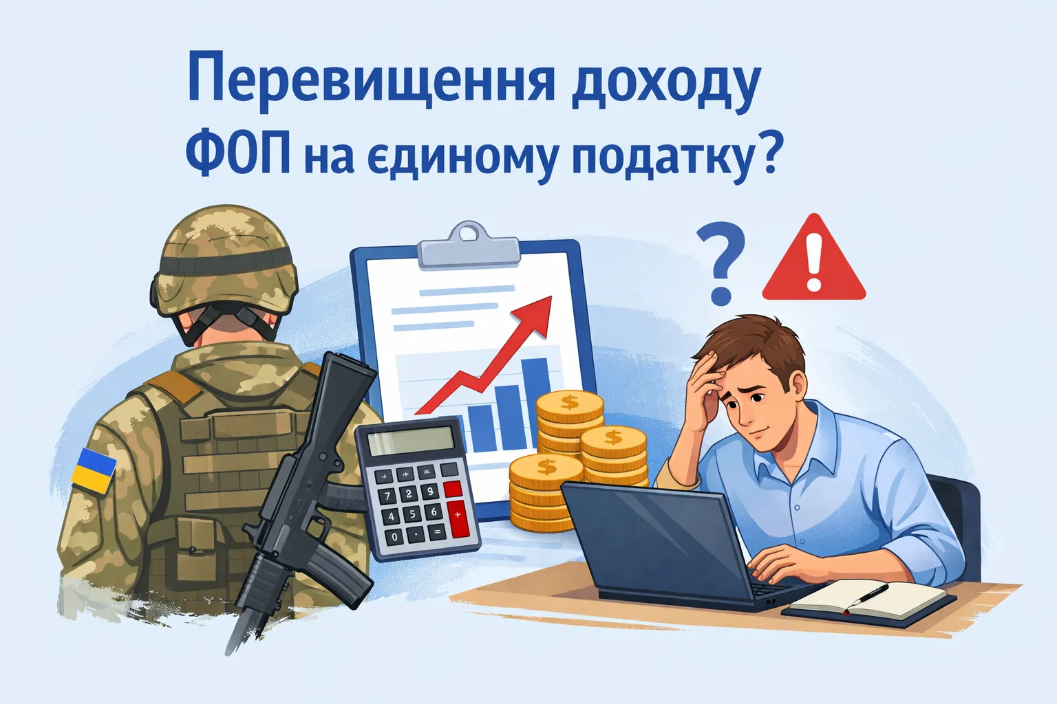 Мобілізований ФОП‑єдинник перевищив дохід: що робити?