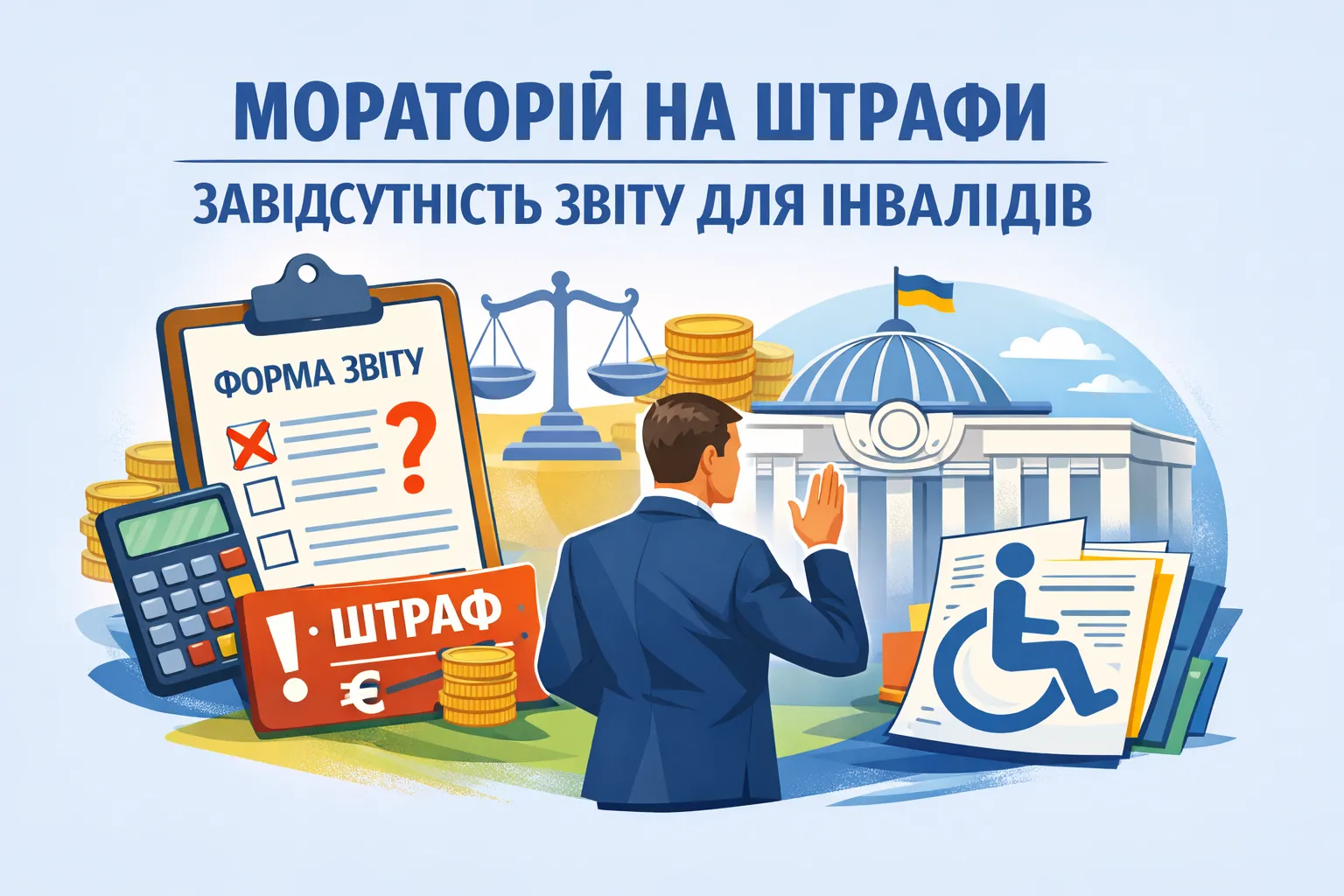 У ВРУ вимагають мораторію на штрафи через відсутність форми інвалідної звітності