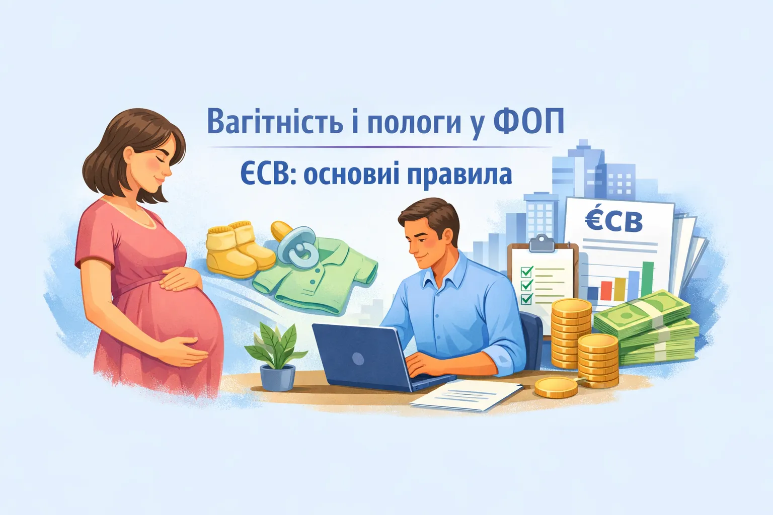 Вагітність і пологи у ФОП: ЄСВ‑правила