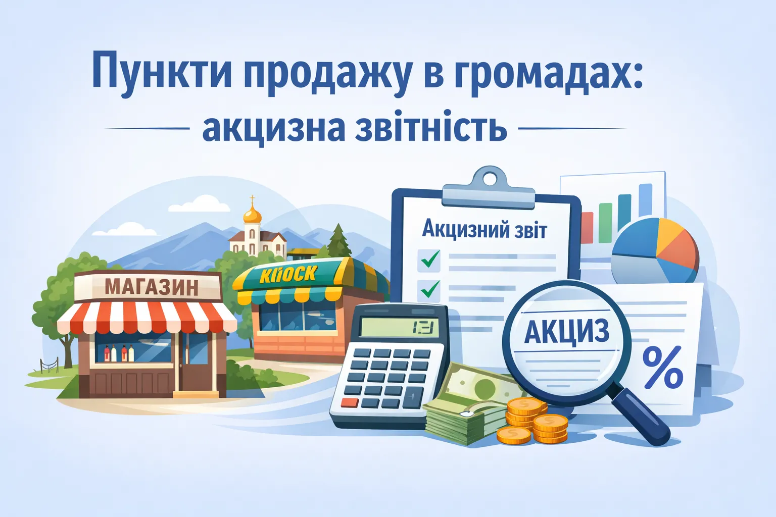 Пункти продажу в різних громадах: правила акцизної звітності