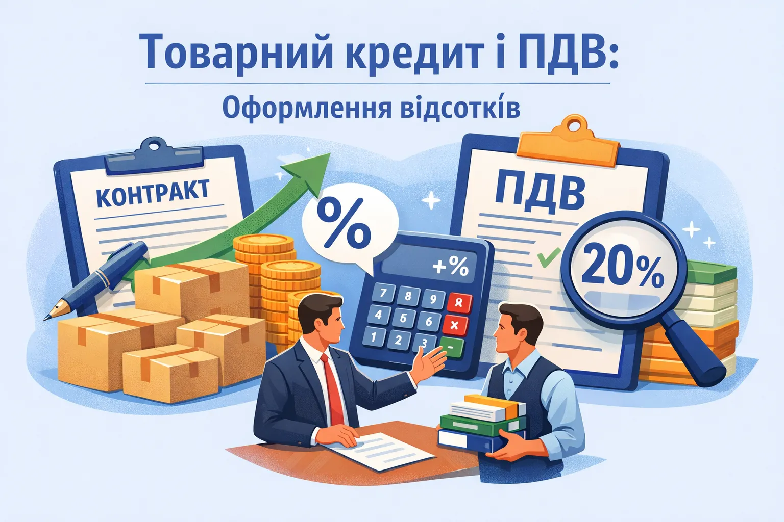 Товарний кредит і ПДВ: як оформити відсотки