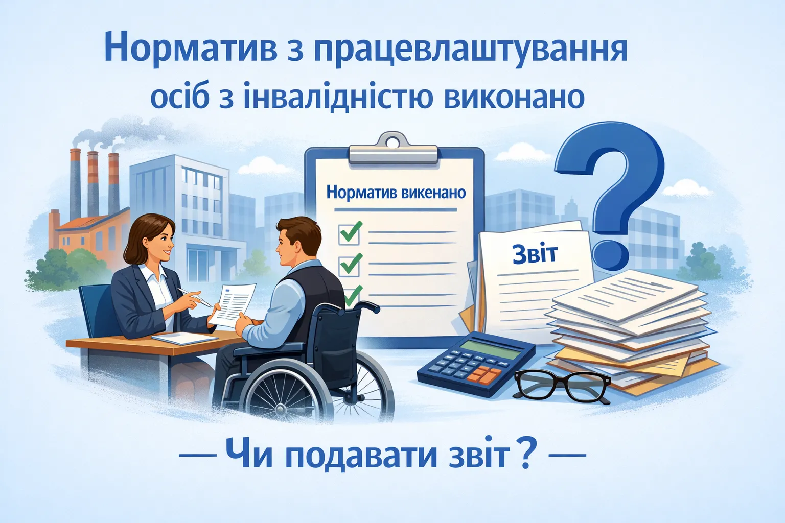 «Інвалідний» норматив виконано: чи потрібно подавати Звіт
