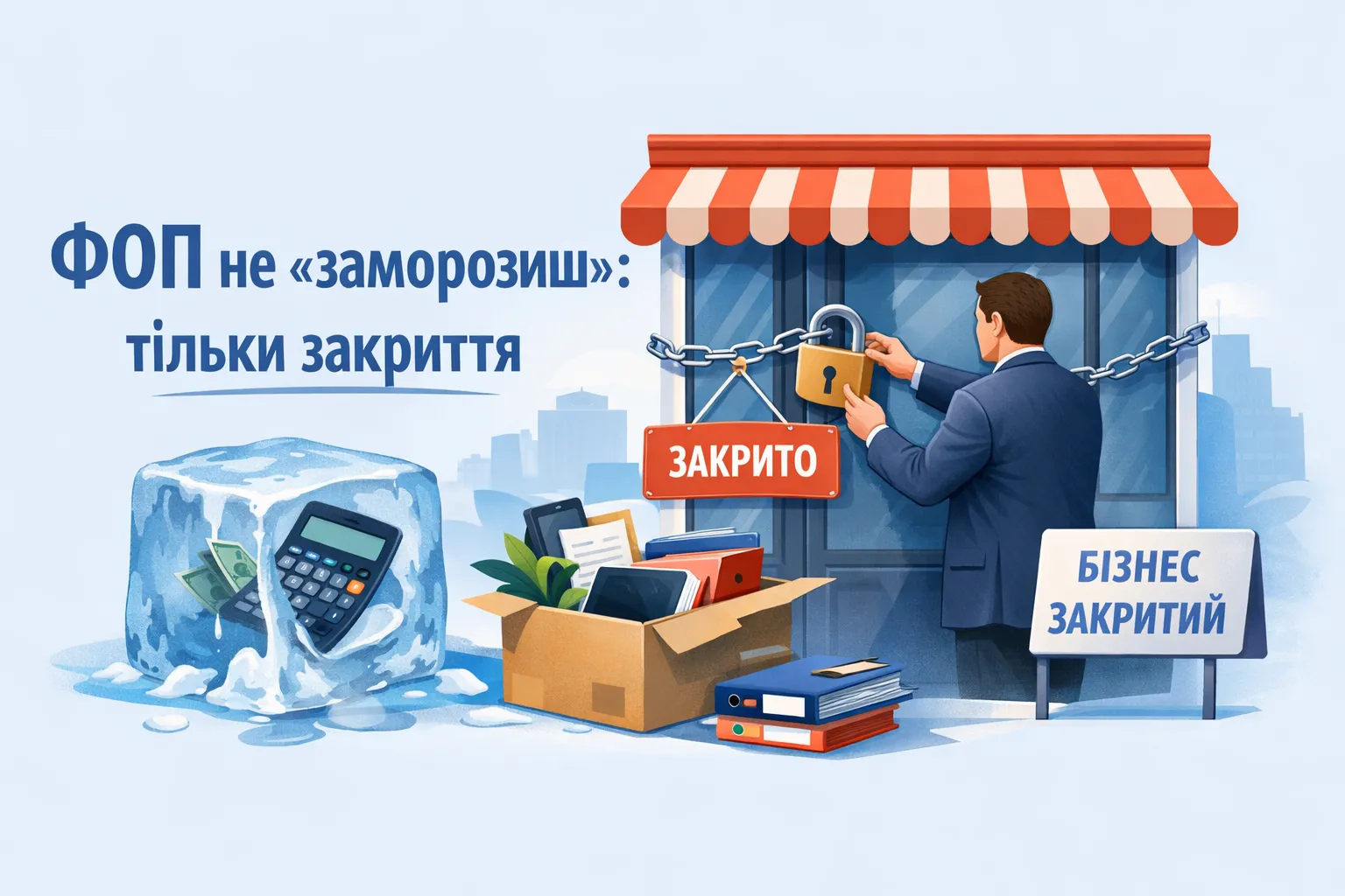 ФОП не «заморозиш»: тільки закриття