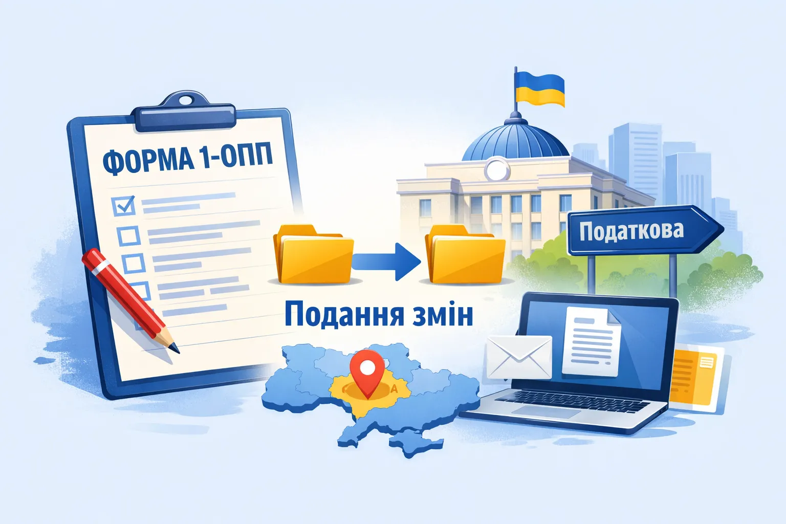Форма 1-ОПП: які зміни куди подавати