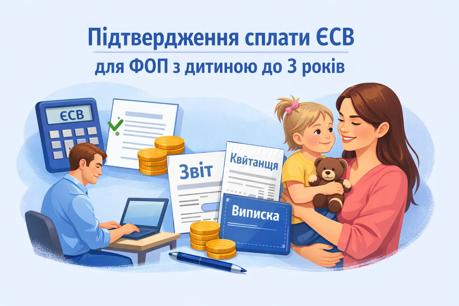 ФОП і допомога до 3 років: чим підтвердити сплату ЄСВ