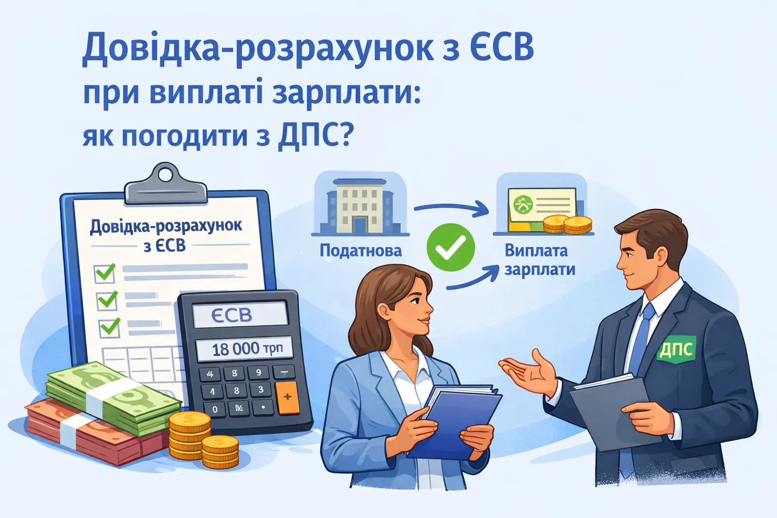 Справка-расчет по ЕСВ при выплате зарплаты: как согласовать с ГНС