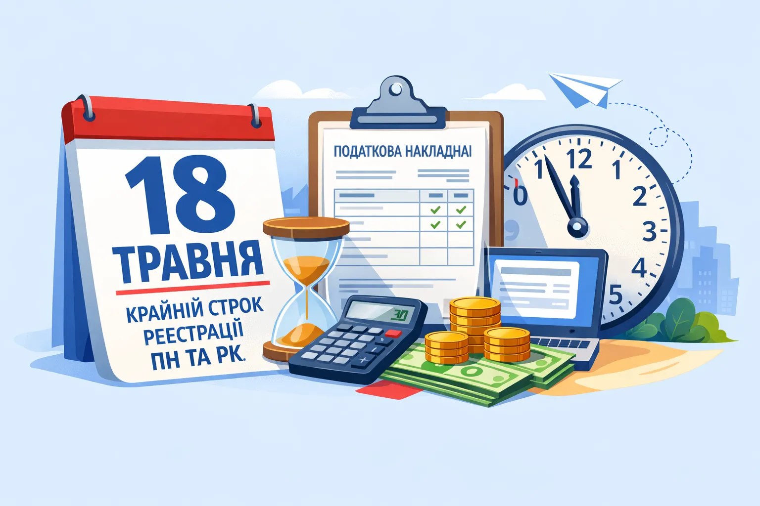 18 травня (понеділок) — граничний строк реєстрації ПН та РК за другу половину квітня
