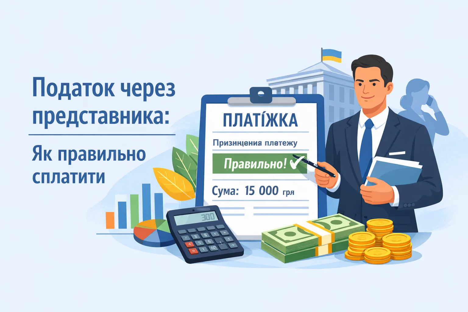 Представник платить податок: як правильно в платіжці