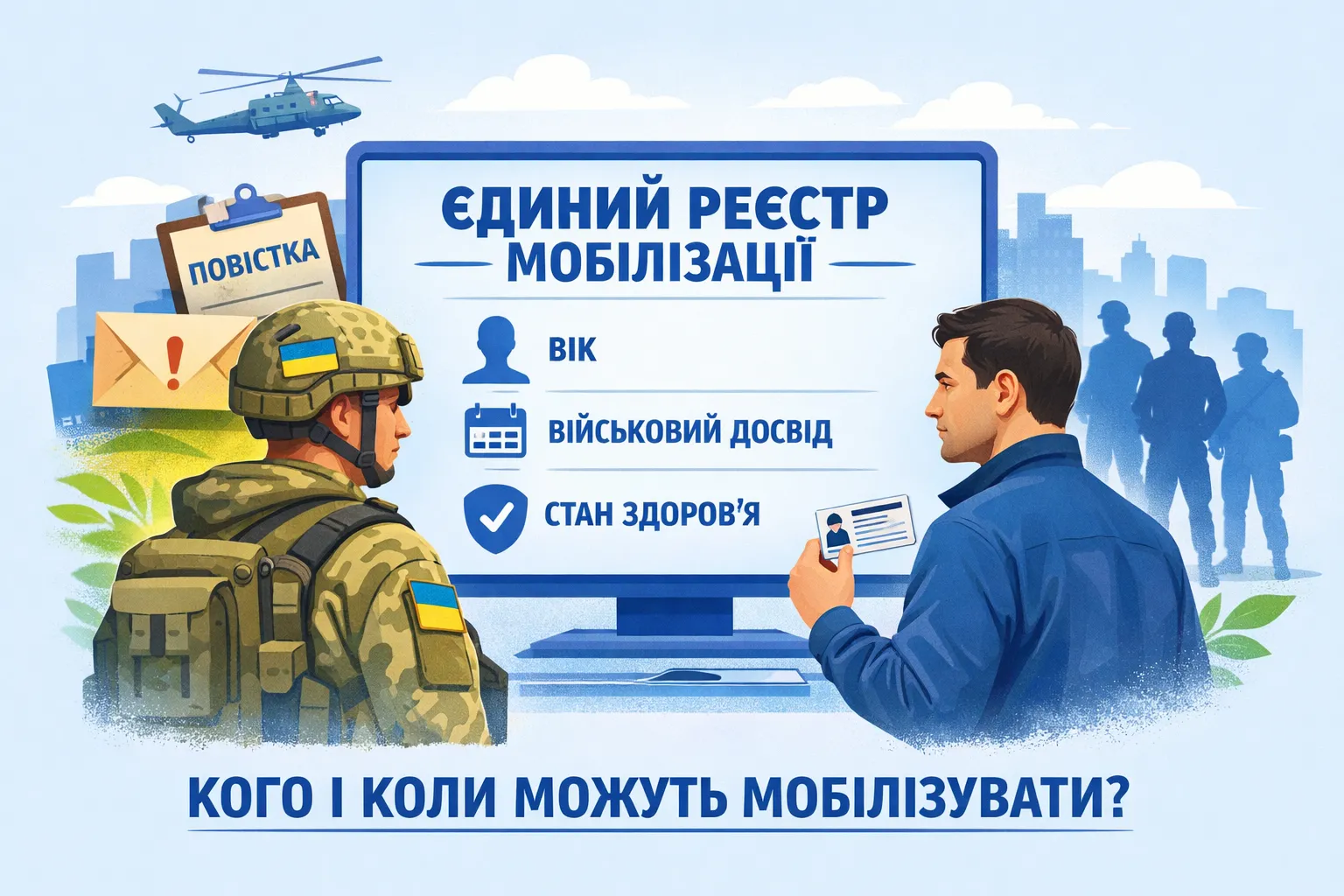 В Україні пропонують створити єдиний реєстр із даними про те, кого і коли можуть мобілізувати