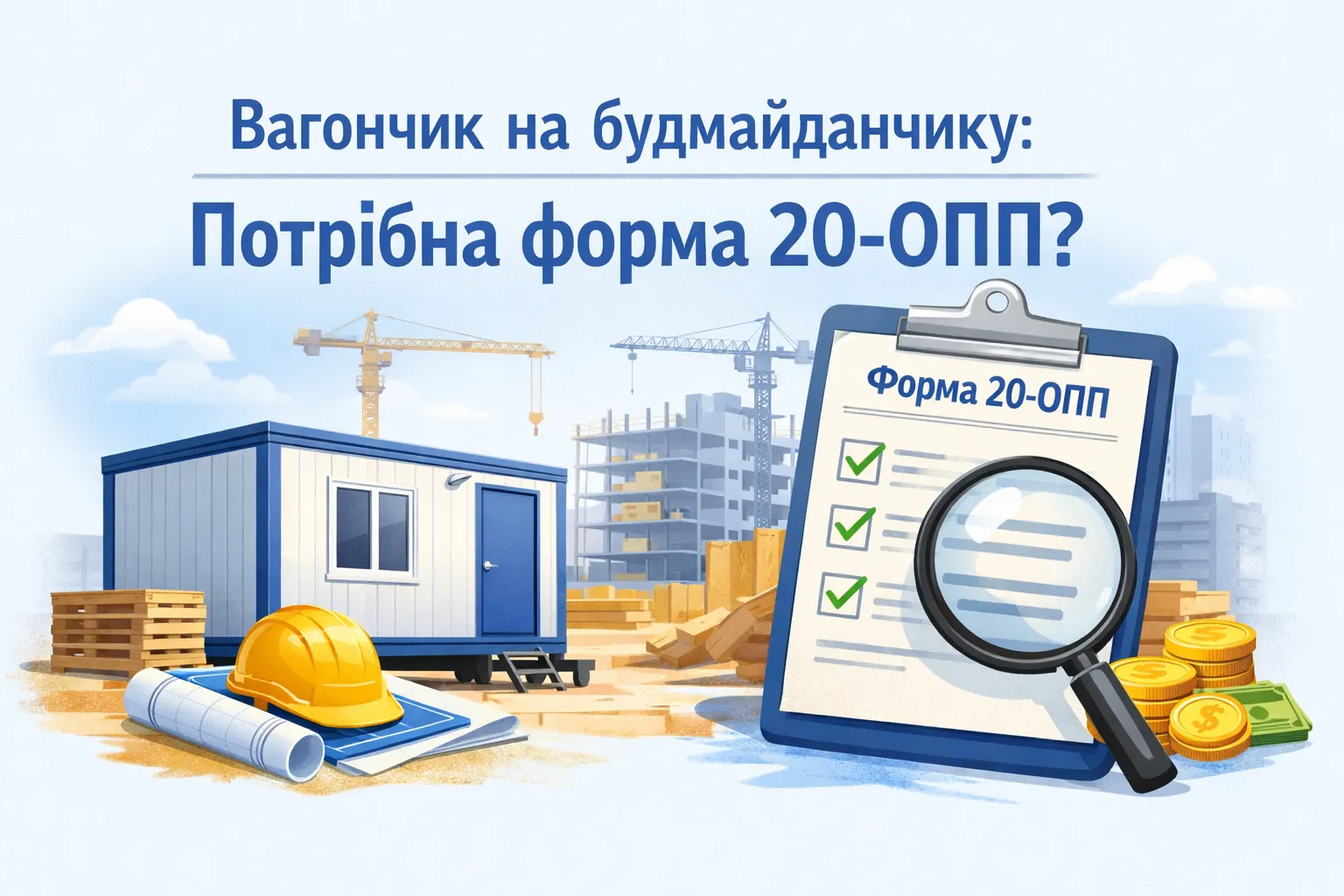 Рухомий вагончик на будмайданчику: чи потрібна 20-ОПП?