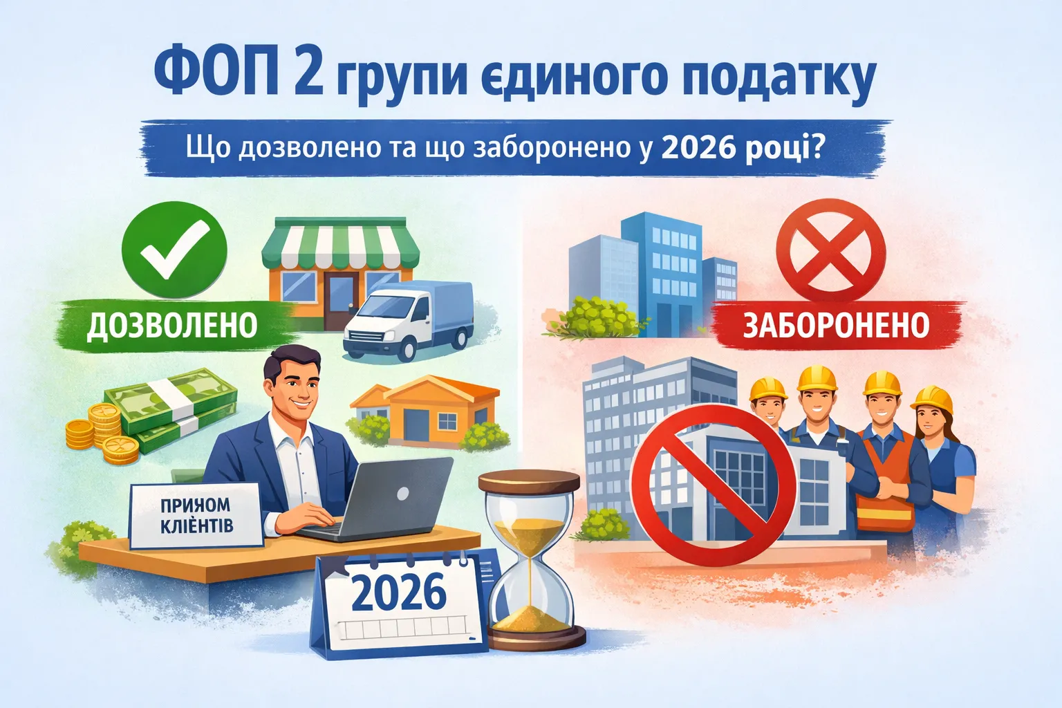 ФОП другої групи єдиного податку: що дозволено і що заборонено у 2026 році?
