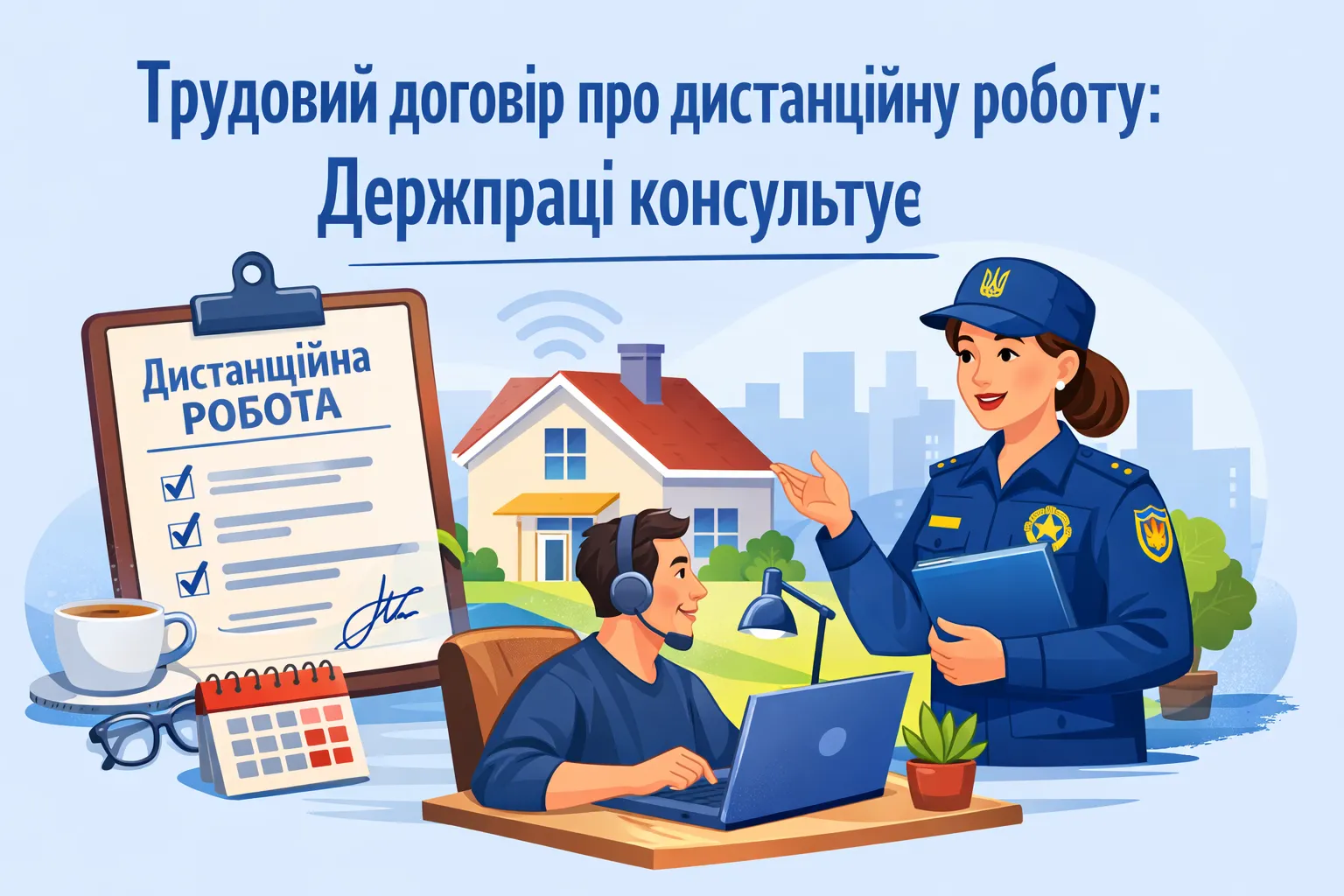 Трудовий договір про дистанційну роботу: Держпраці консультує