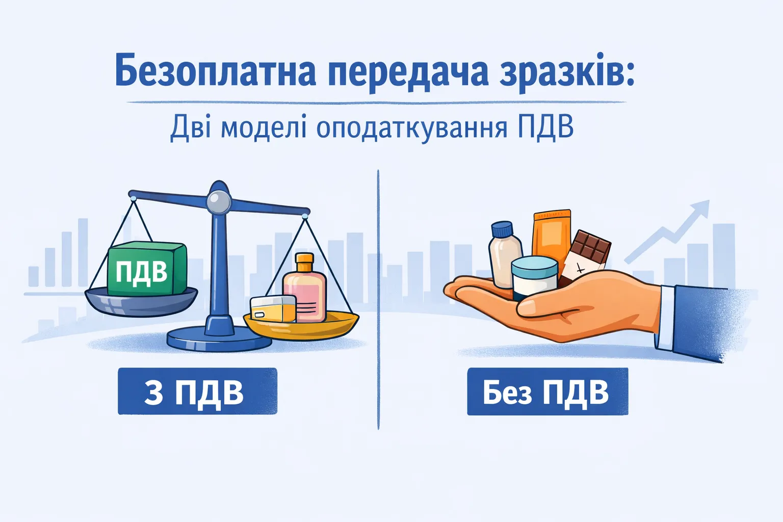 Безоплатна передача зразків: дві моделі оподаткування ПДВ
