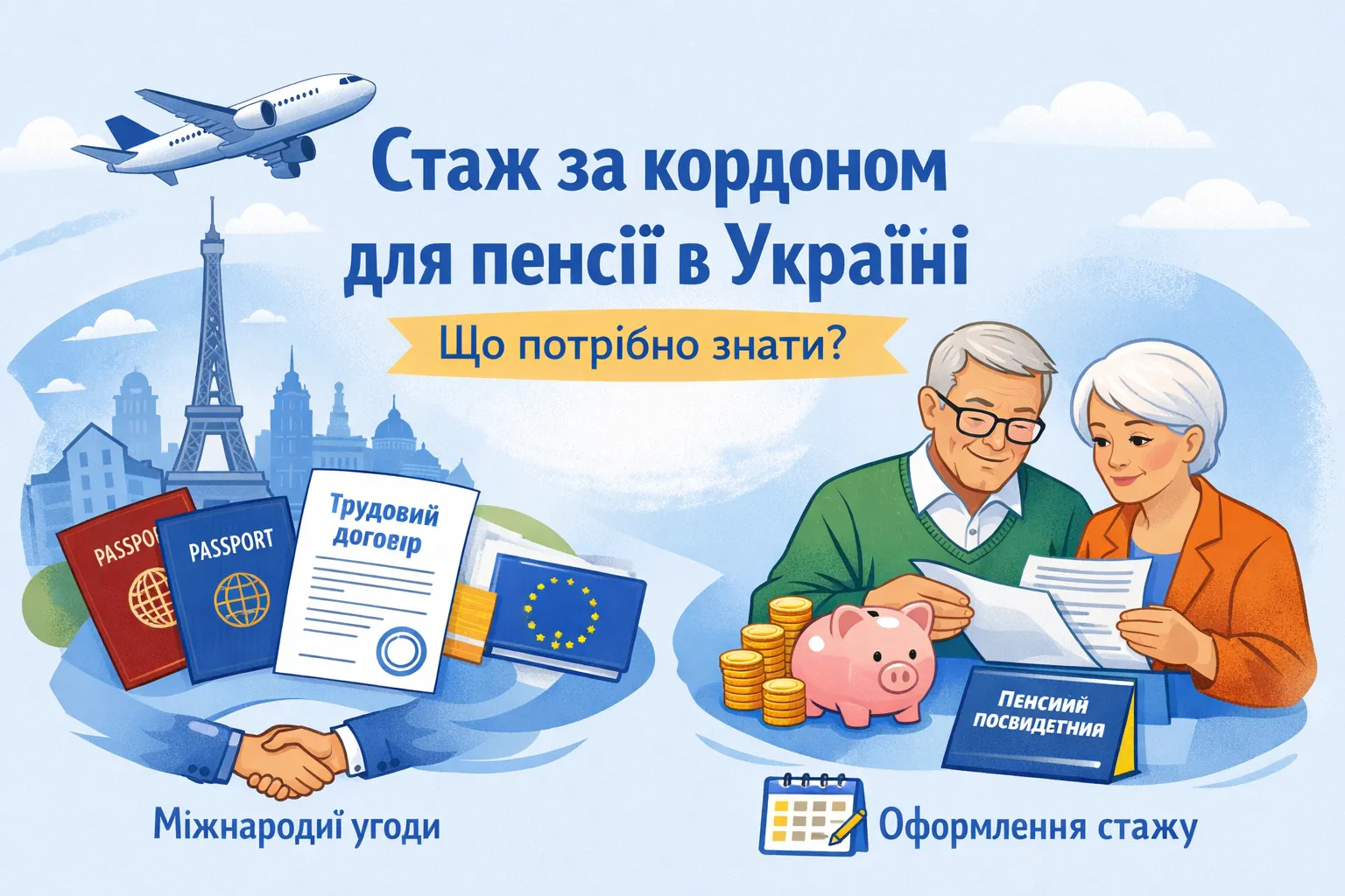 Стаж за кордоном для пенсії в Україні — що потрібно знати і як діяти