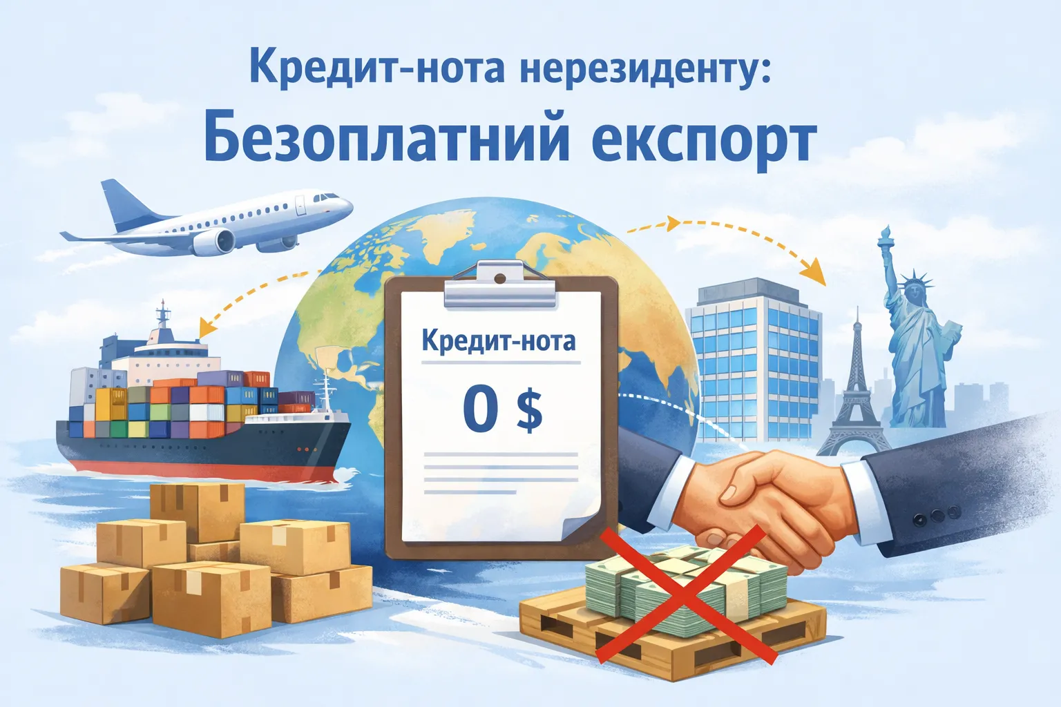 Кредит-нота нерезиденту: коли експорт стає безоплатним