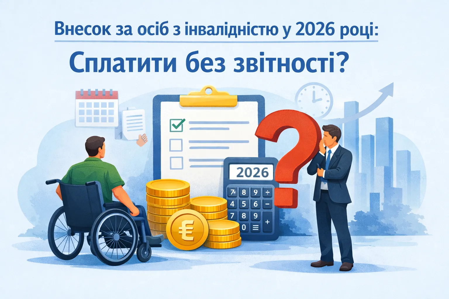 Внесок за осіб з інвалідністю у 2026 році: чи треба сплатити без звітності? Внесок за осіб з інвалідністю у 2026 році: чи треба сплатити без звітності?