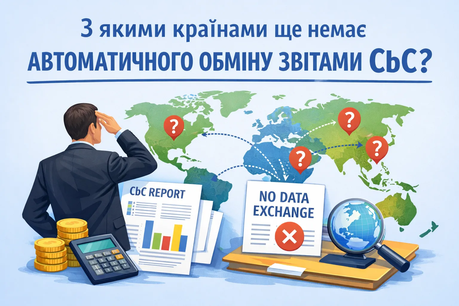 З якими країнами ще немає автоматичного обміну звітами CbC
