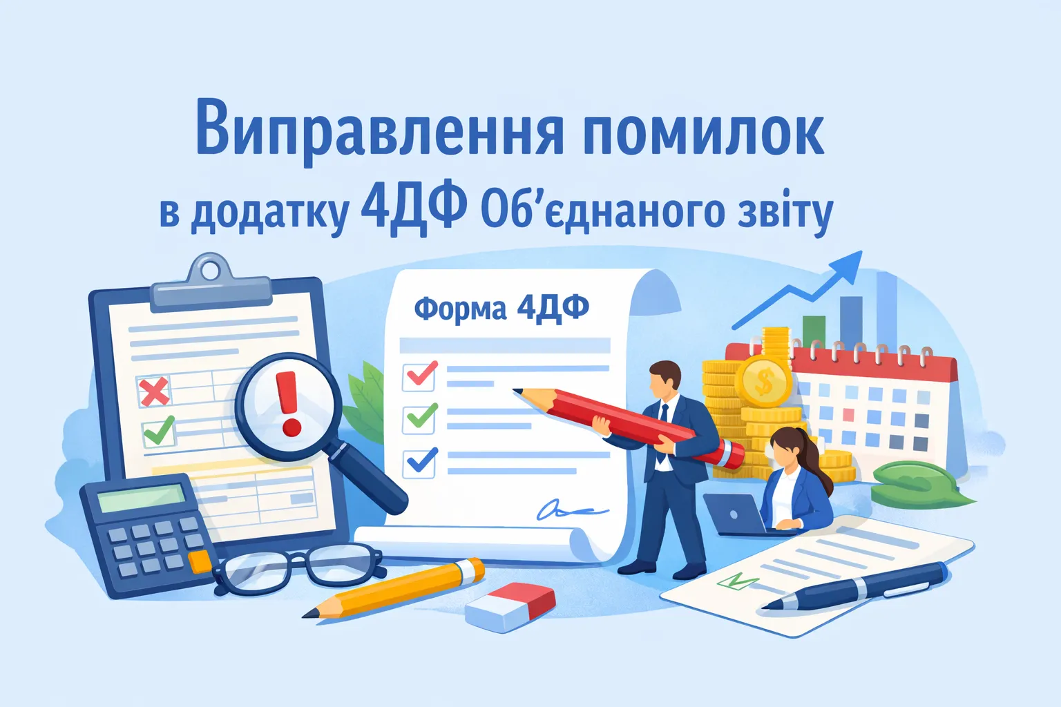 Виправляємо помилки в додатку 4ДФ Об’єднаного звіту