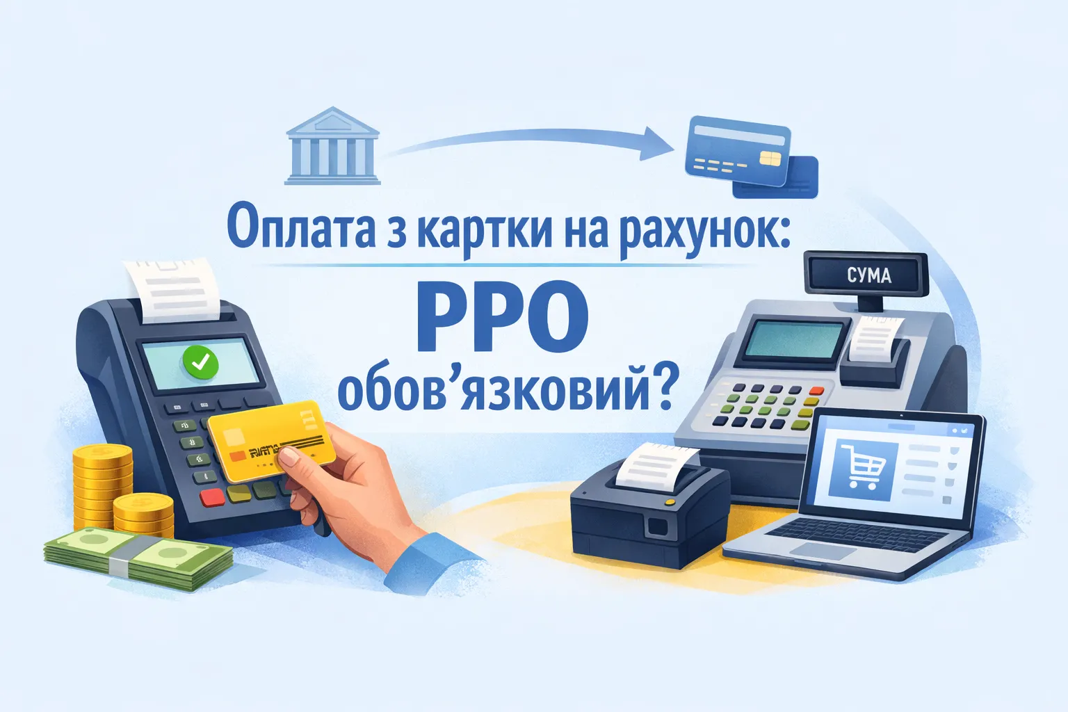 ФОП‑єдинник, оплата з картки на рахунок: РРО/ПРРО обов’язковий?