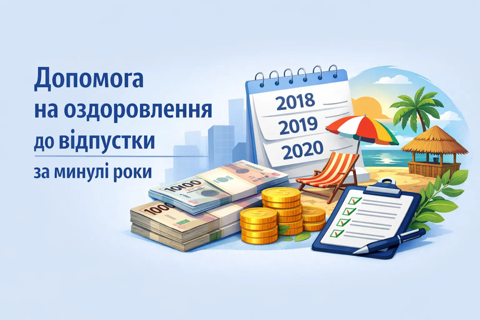 Помощь на оздоровление к отпуску за прошлые годы Помощь на оздоровление к отпуску за прошлые годы