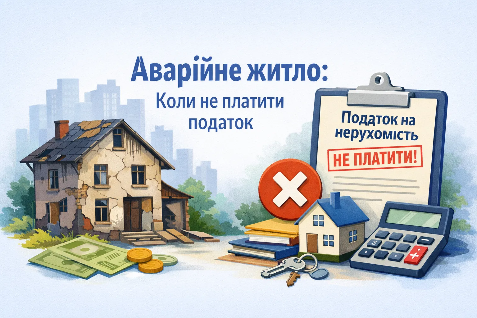 Аварійне житло і податок на нерухомість: коли не платити