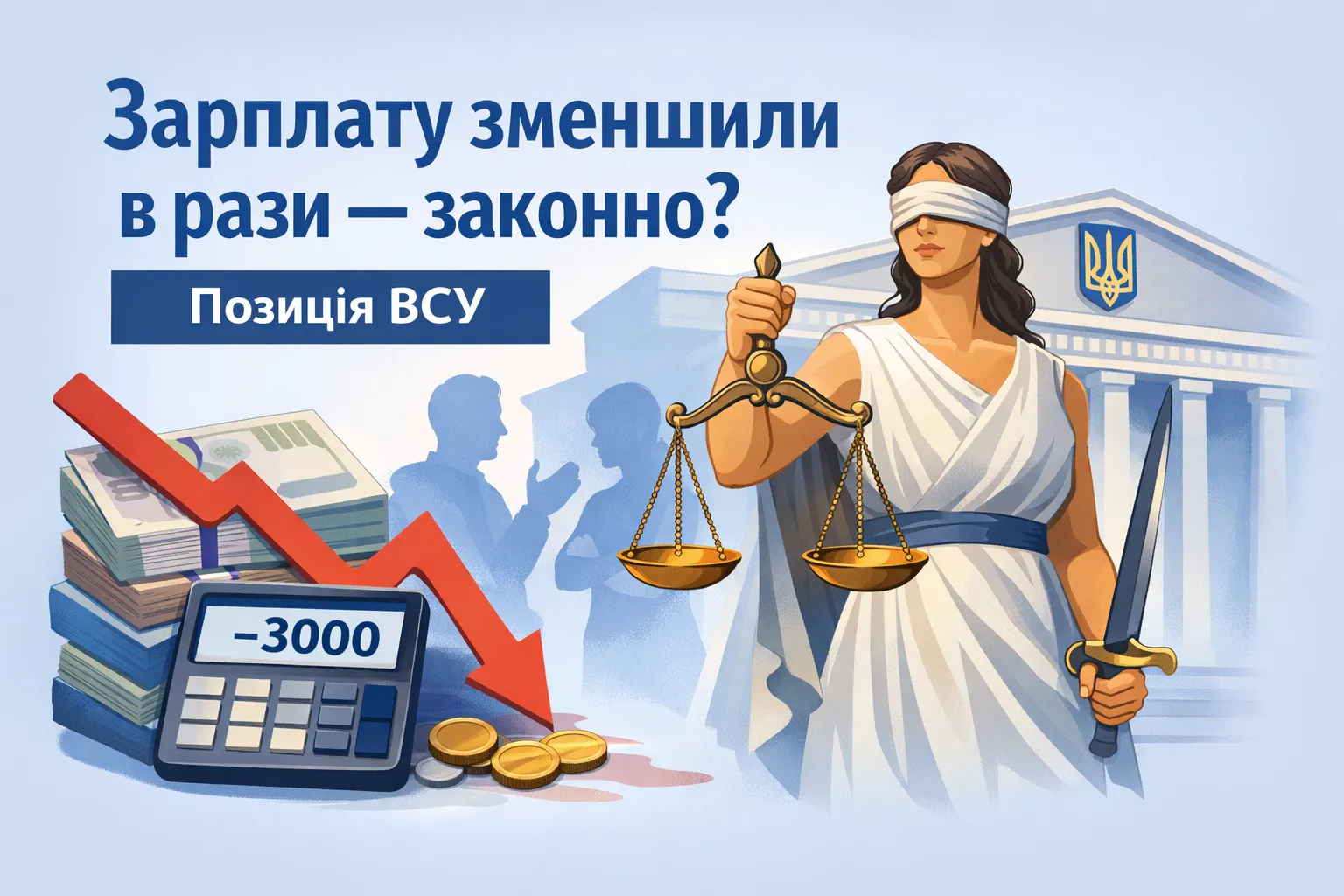Зарплату зменшили в рази — законно? Позиція ВСУ