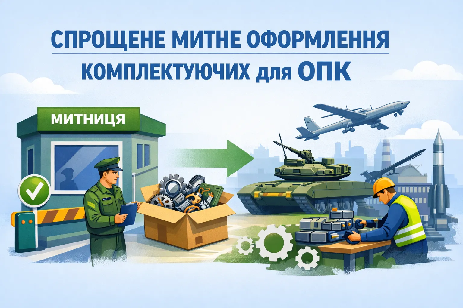 Уряд спростив митне оформлення комплектуючих для виробництва товарів ОПК Уряд спростив митне оформлення комплектуючих для виробництва товарів ОПК