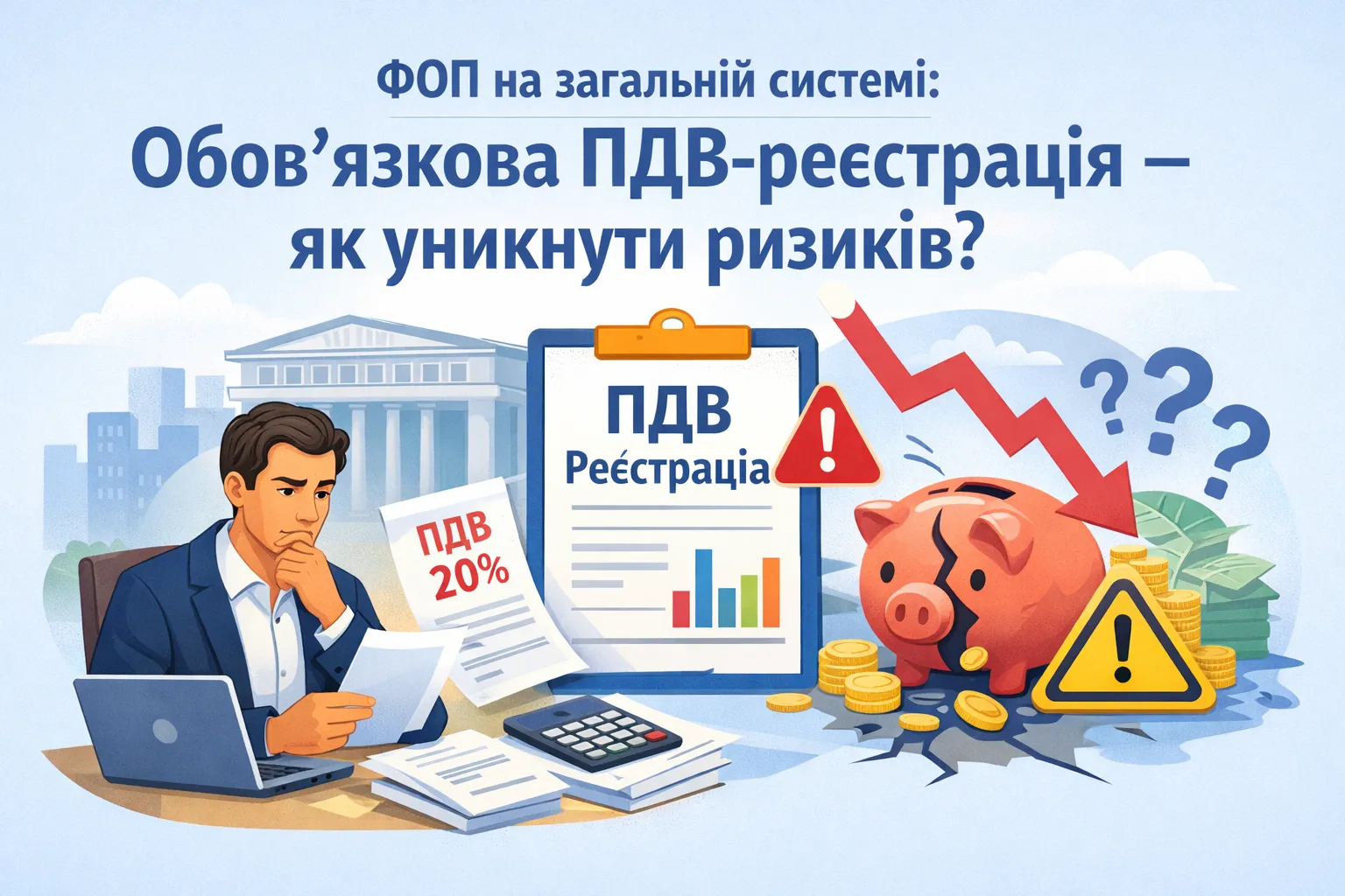 ФОП-загальносистемник і обов’язкова ПДВ-реєстрація: чи можна уникнути ризиків?