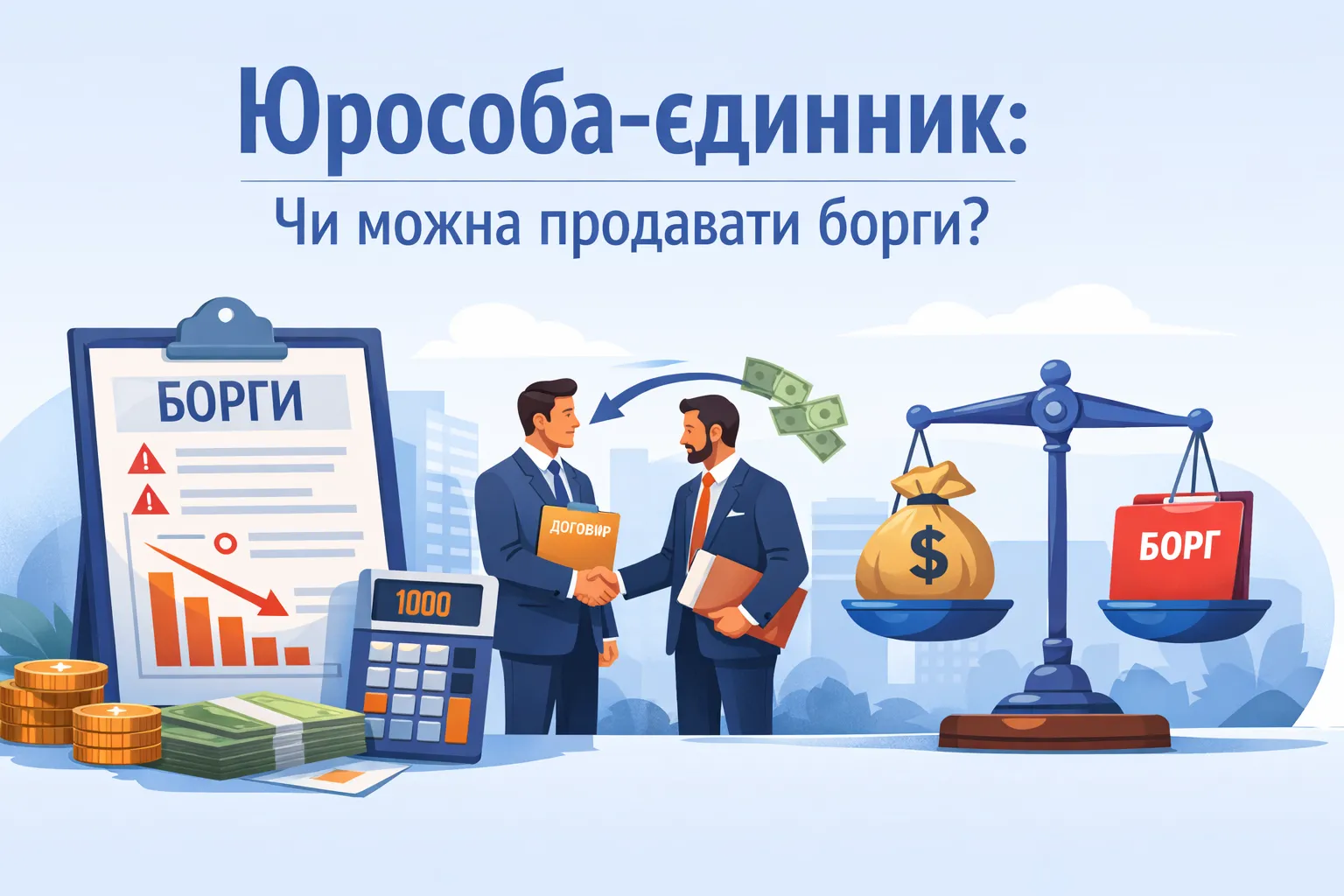 Юрособа‑єдинник: чи можна продавати борги?