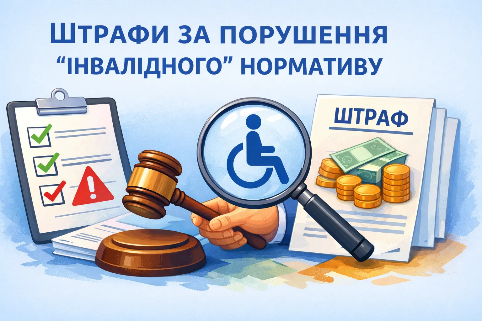 Мінфін визначився, як будуть штрафувати за недотримання «інвалідного» нормативу