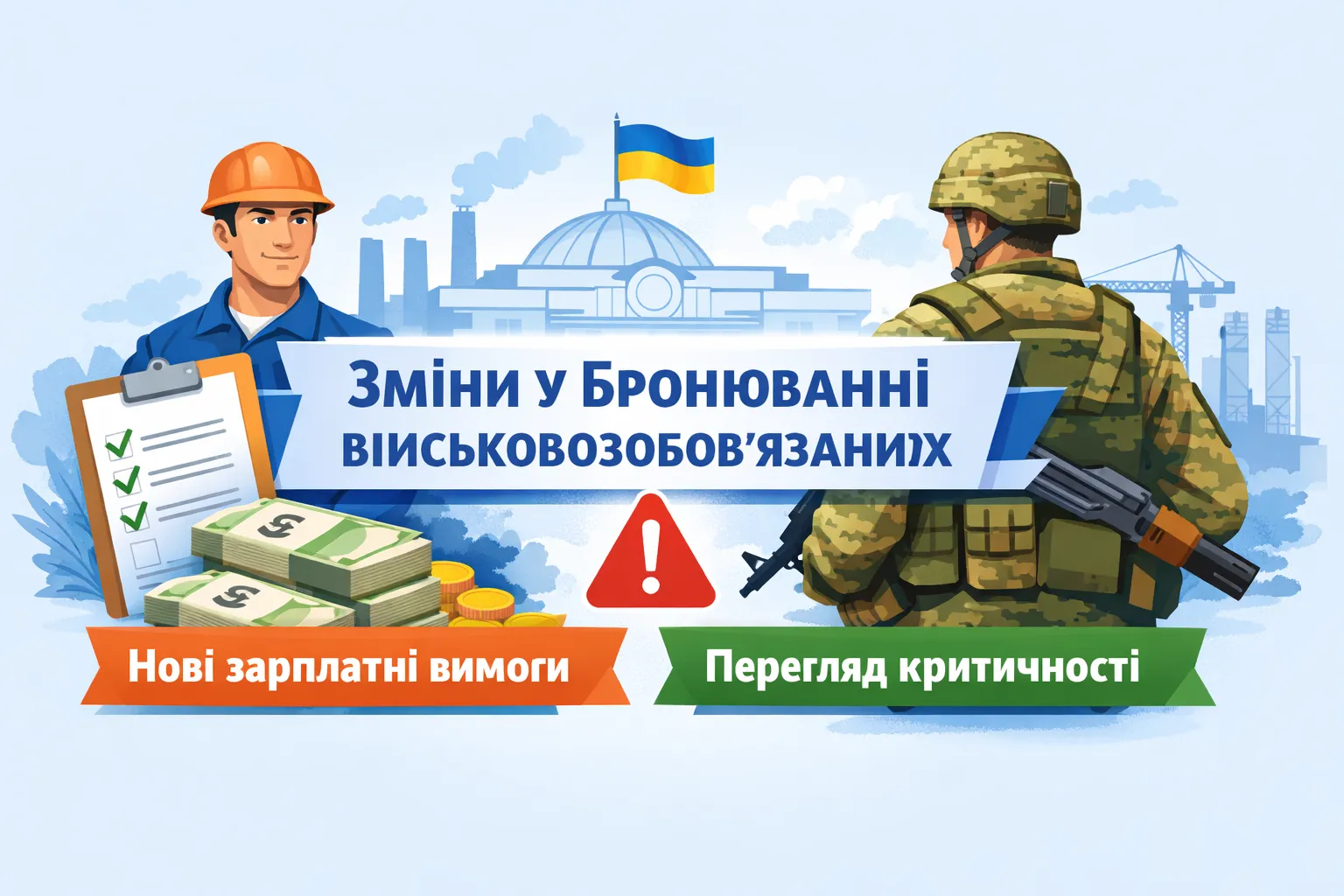 Уряд змінює правила бронювання: нові зарплатні вимоги та перегляд критичності