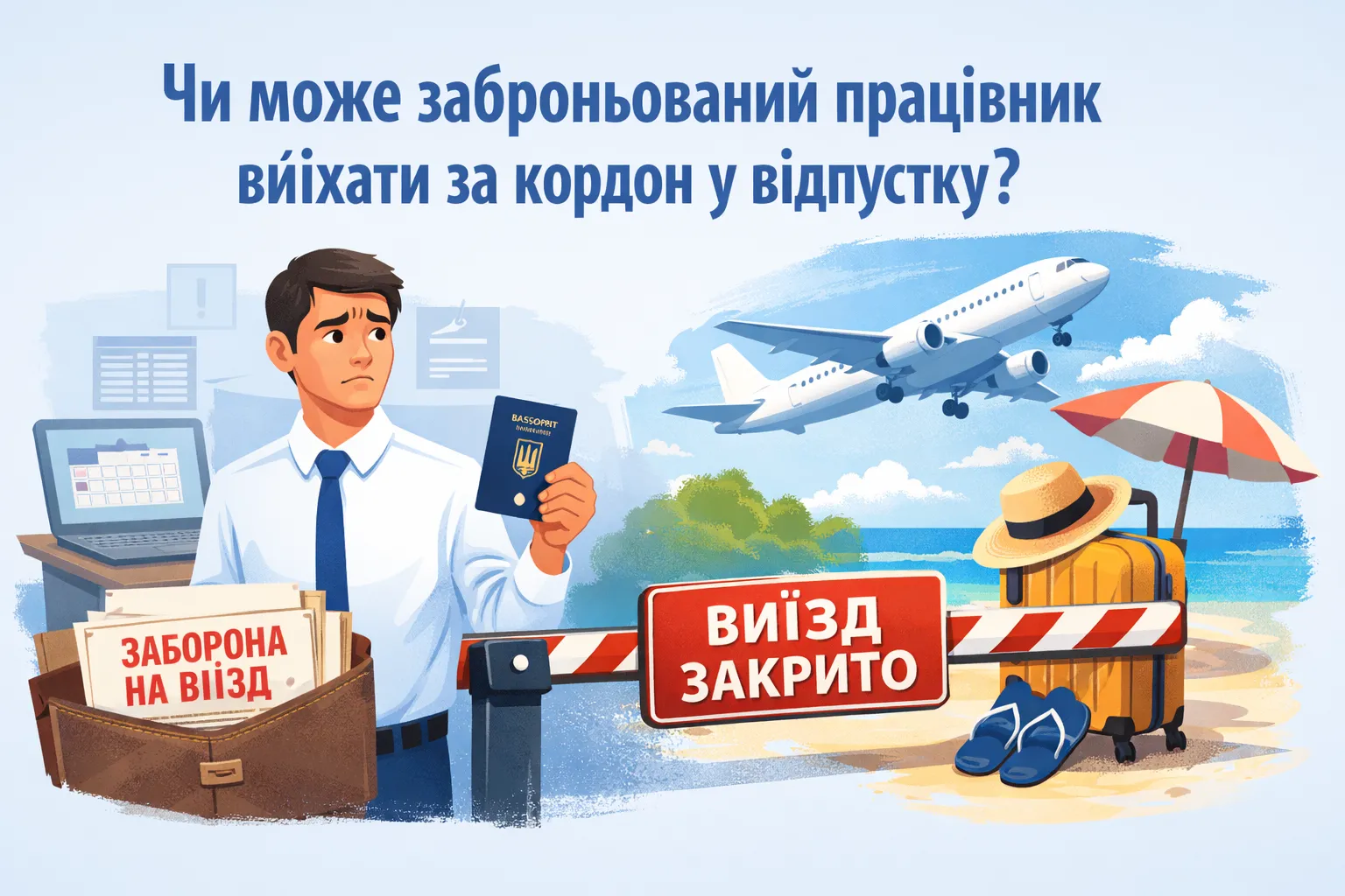 Чи може заборонований працівник виїхати за кордон у відпустку? Чи може заборонований працівник виїхати за кордон у відпустку?