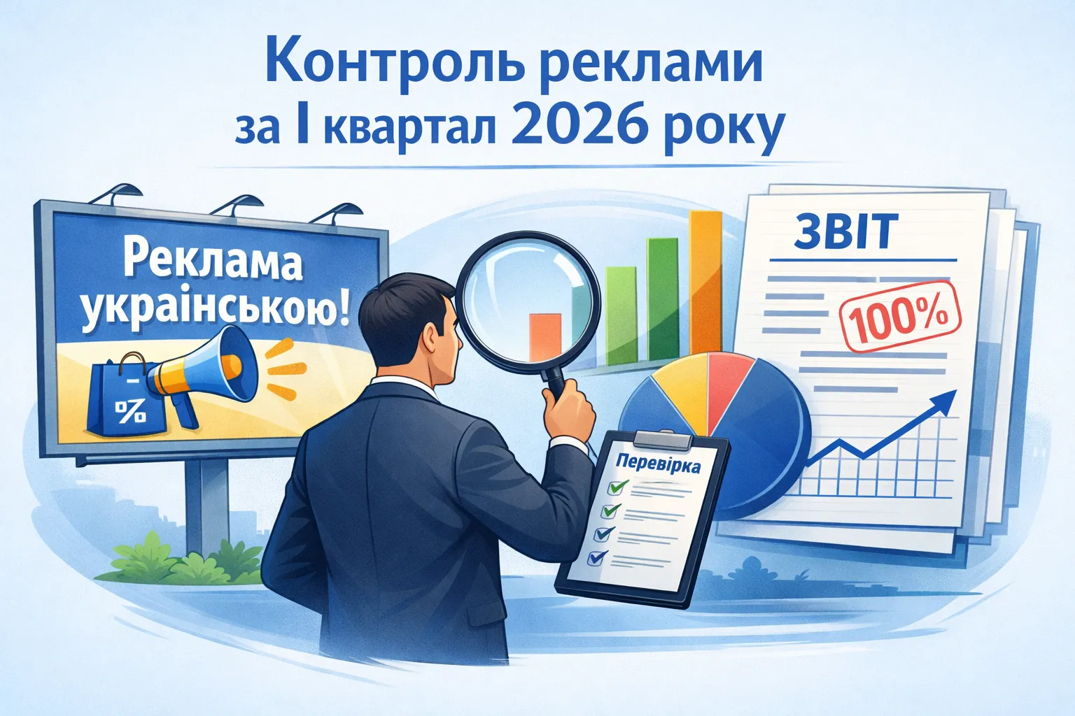 Дотримання мовного законодавства у рекламі: результати контролю за І квартал 2026 року