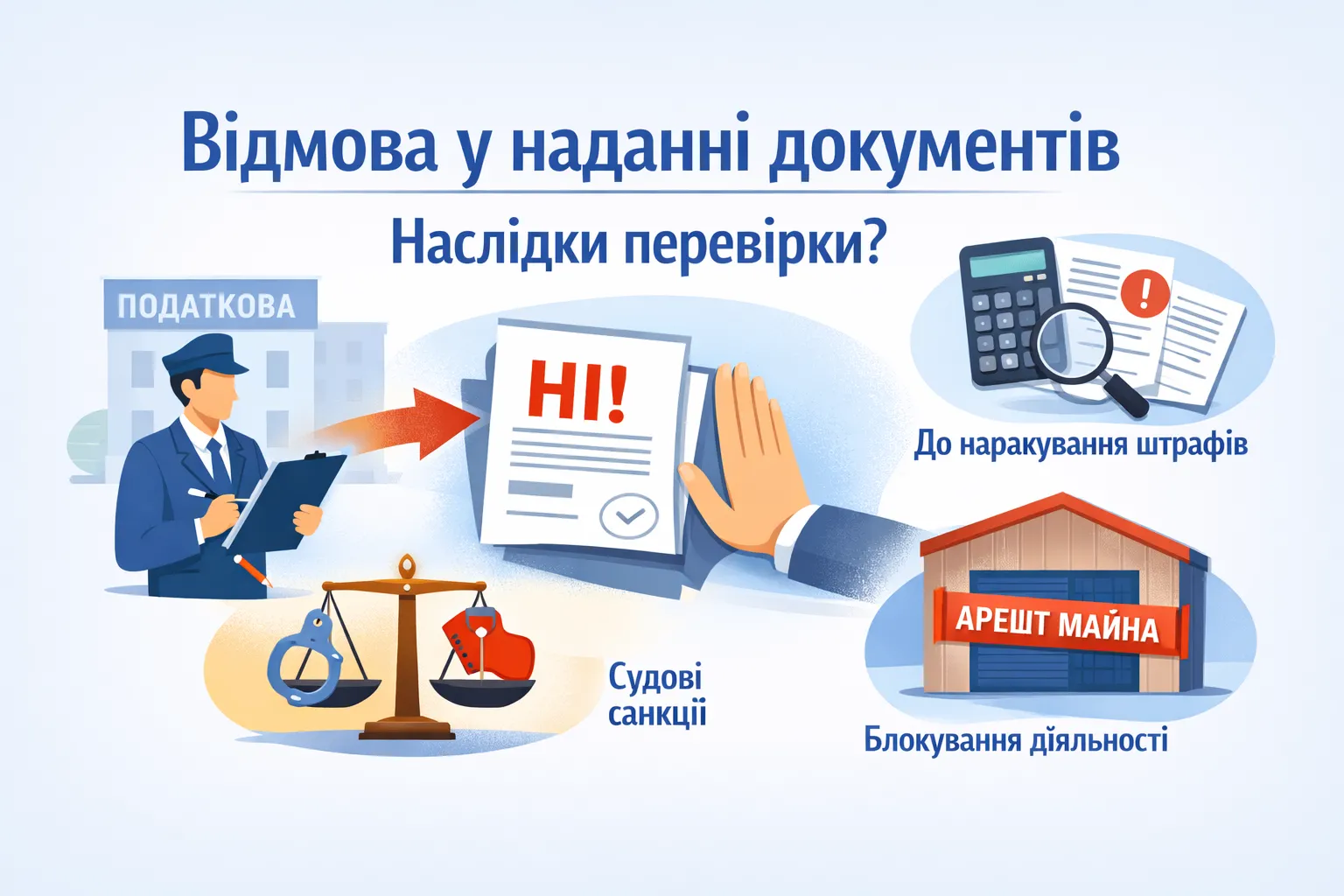Не дали документи на фактичній перевірці: чим це загрожує?
