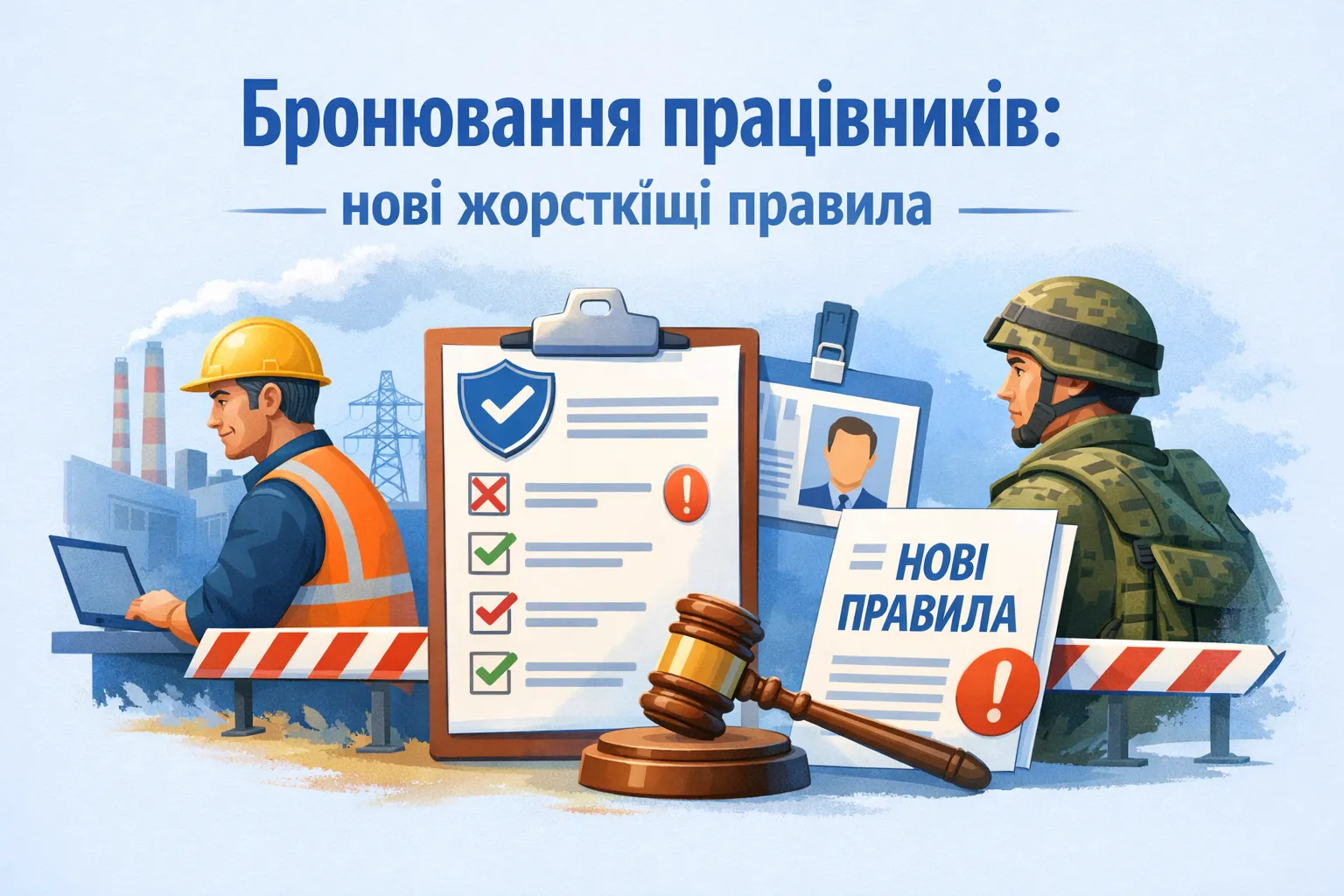 Бронювання працівників: нові жорсткіші правила