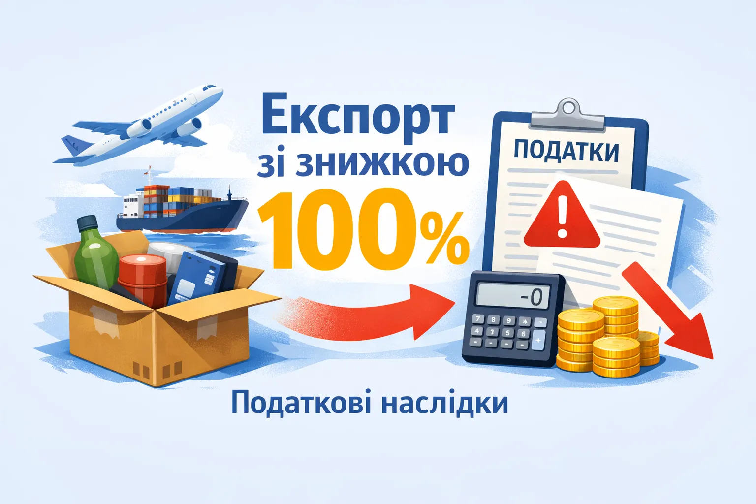Экспортный товар со скидкой 100 %: налоговые последствия